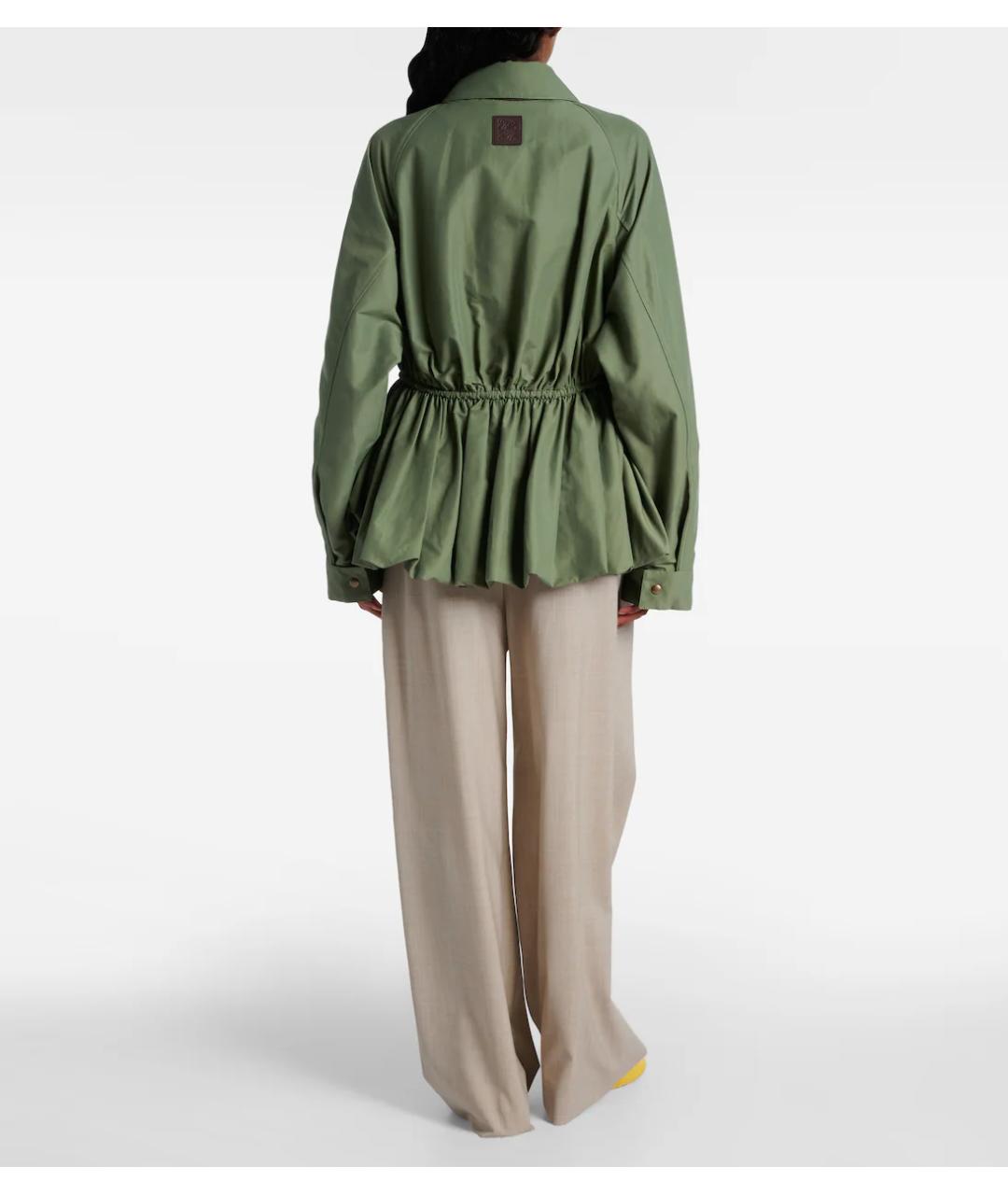 LOEWE Зеленая хлопковая куртка, фото 6