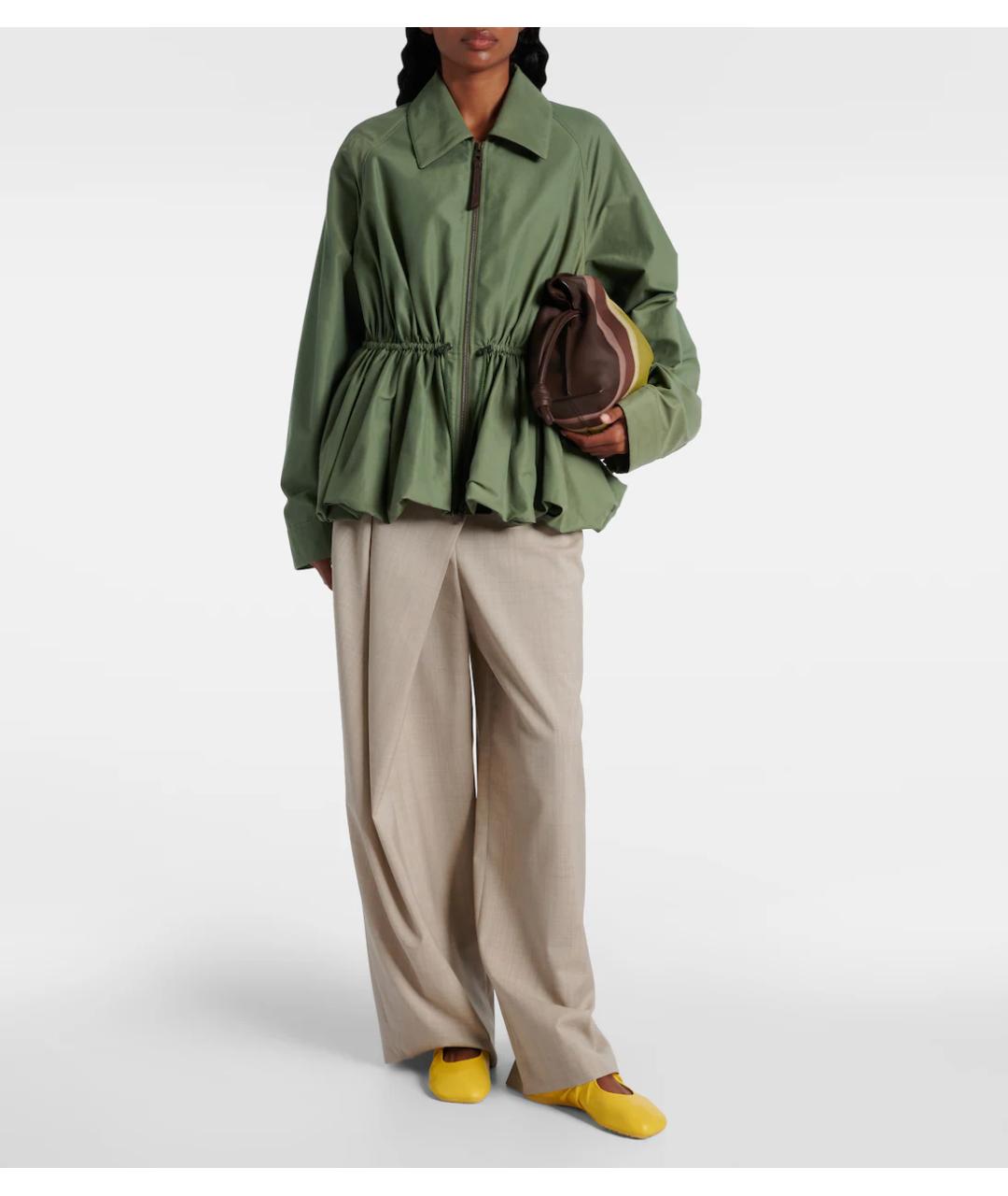 LOEWE Зеленая хлопковая куртка, фото 5