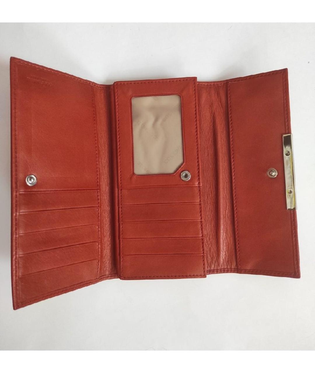 COCCINELLE Красный кожаный кошелек, фото 5