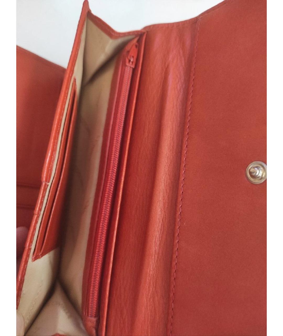 COCCINELLE Красный кожаный кошелек, фото 4
