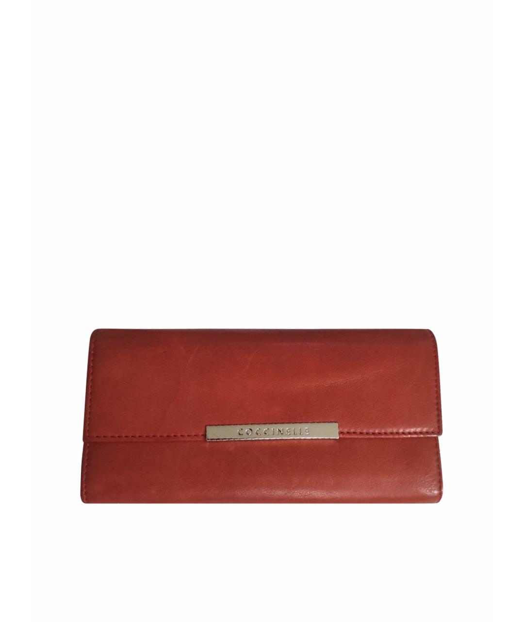 COCCINELLE Красный кожаный кошелек, фото 1