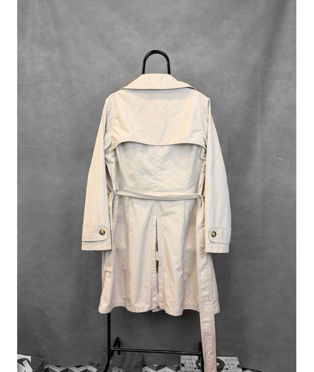 MONCLER Бежевый полиэстеровый тренч/плащ, фото 2