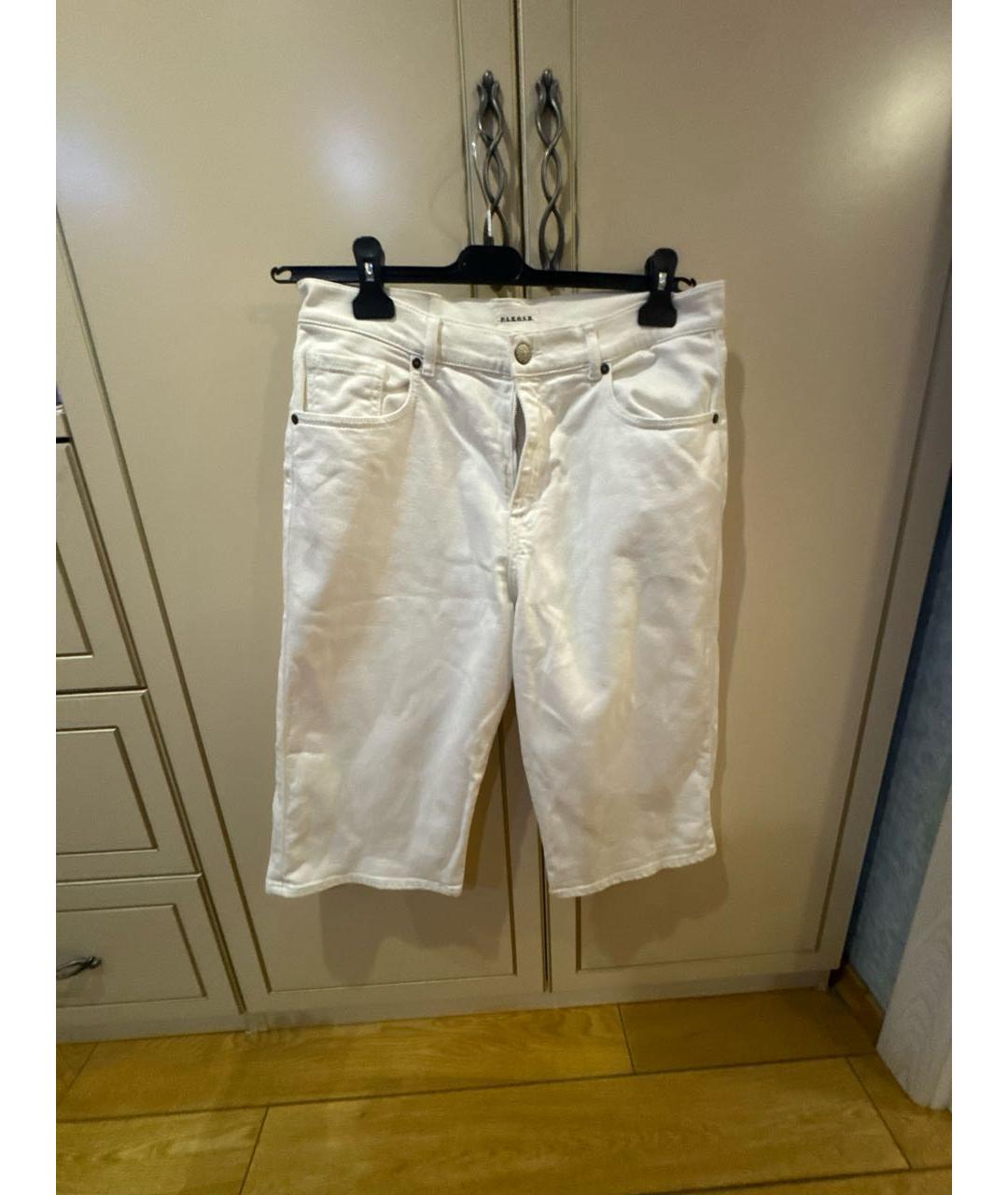 P.A.R.O.S.H. Белые хлопко-эластановые шорты, фото 9