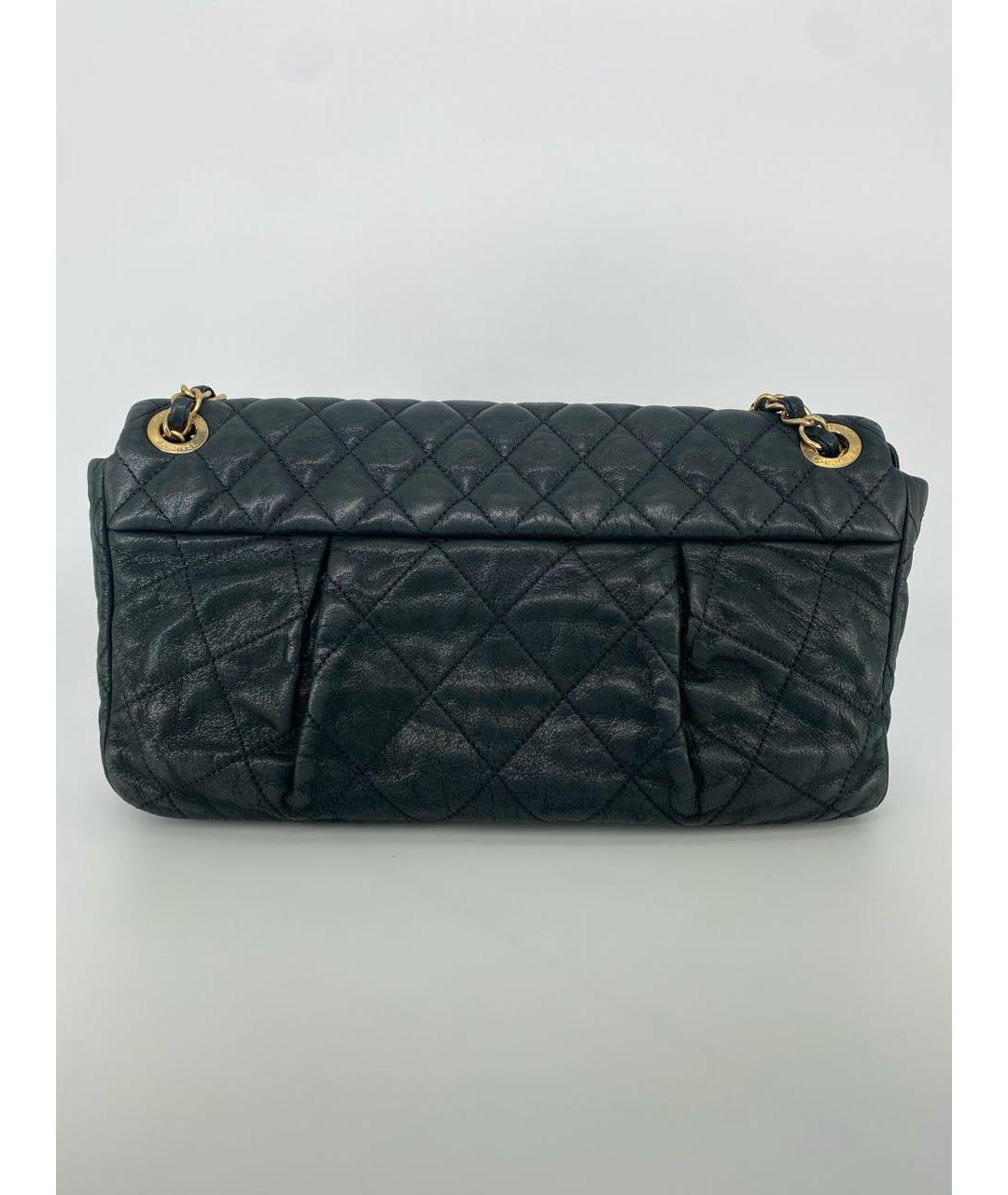 CHANEL Черная кожаная сумка через плечо, фото 2