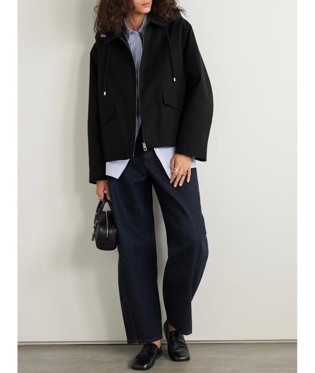 LOEWE Черная хлопковая куртка, фото 7