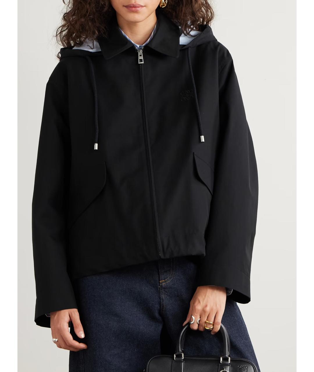 LOEWE Черная хлопковая куртка, фото 8