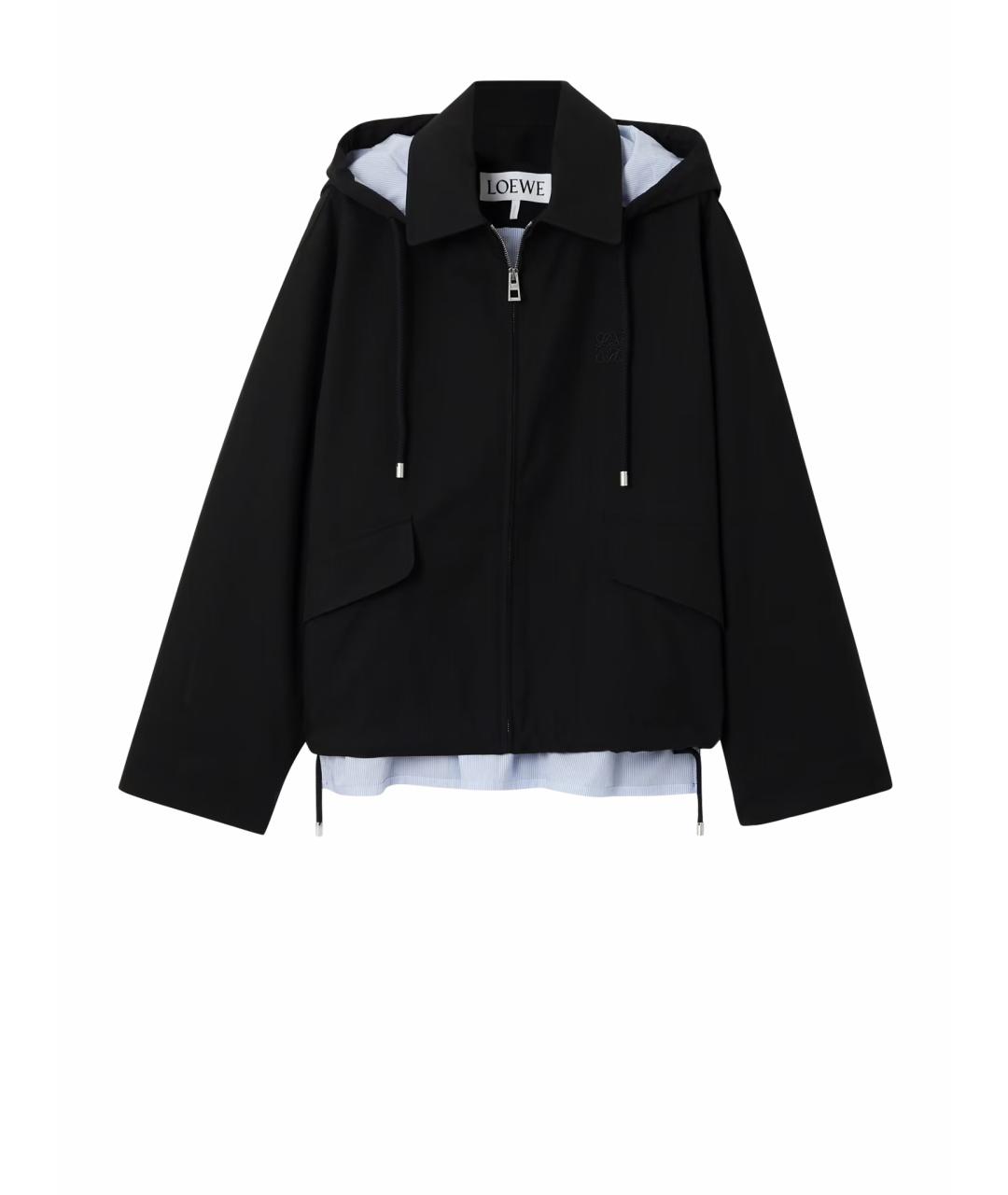 LOEWE Черная хлопковая куртка, фото 1