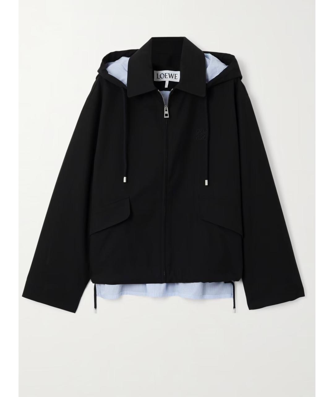 LOEWE Черная хлопковая куртка, фото 10