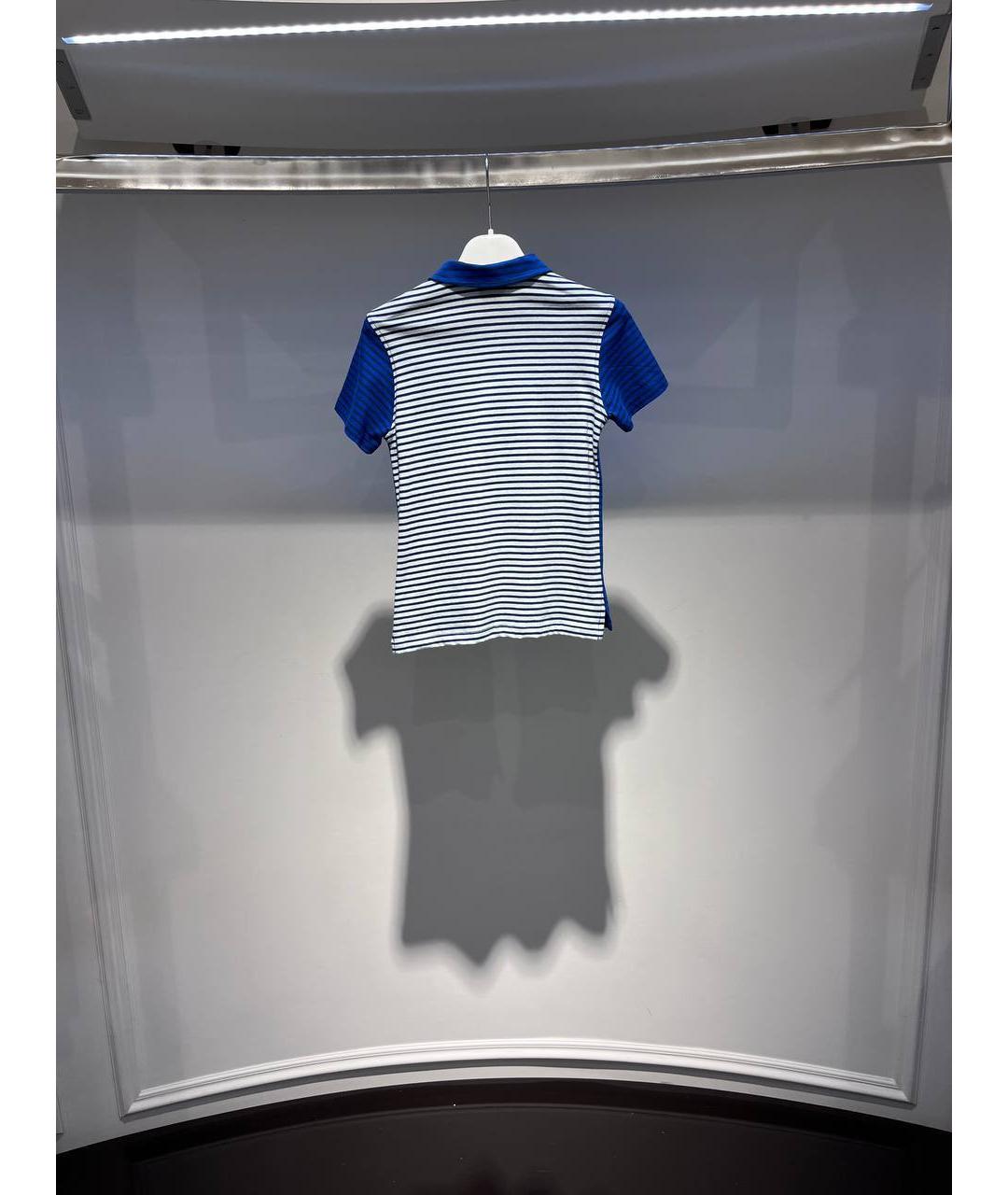 PAUL SMITH Синяя хлопковая детская футболка, фото 3