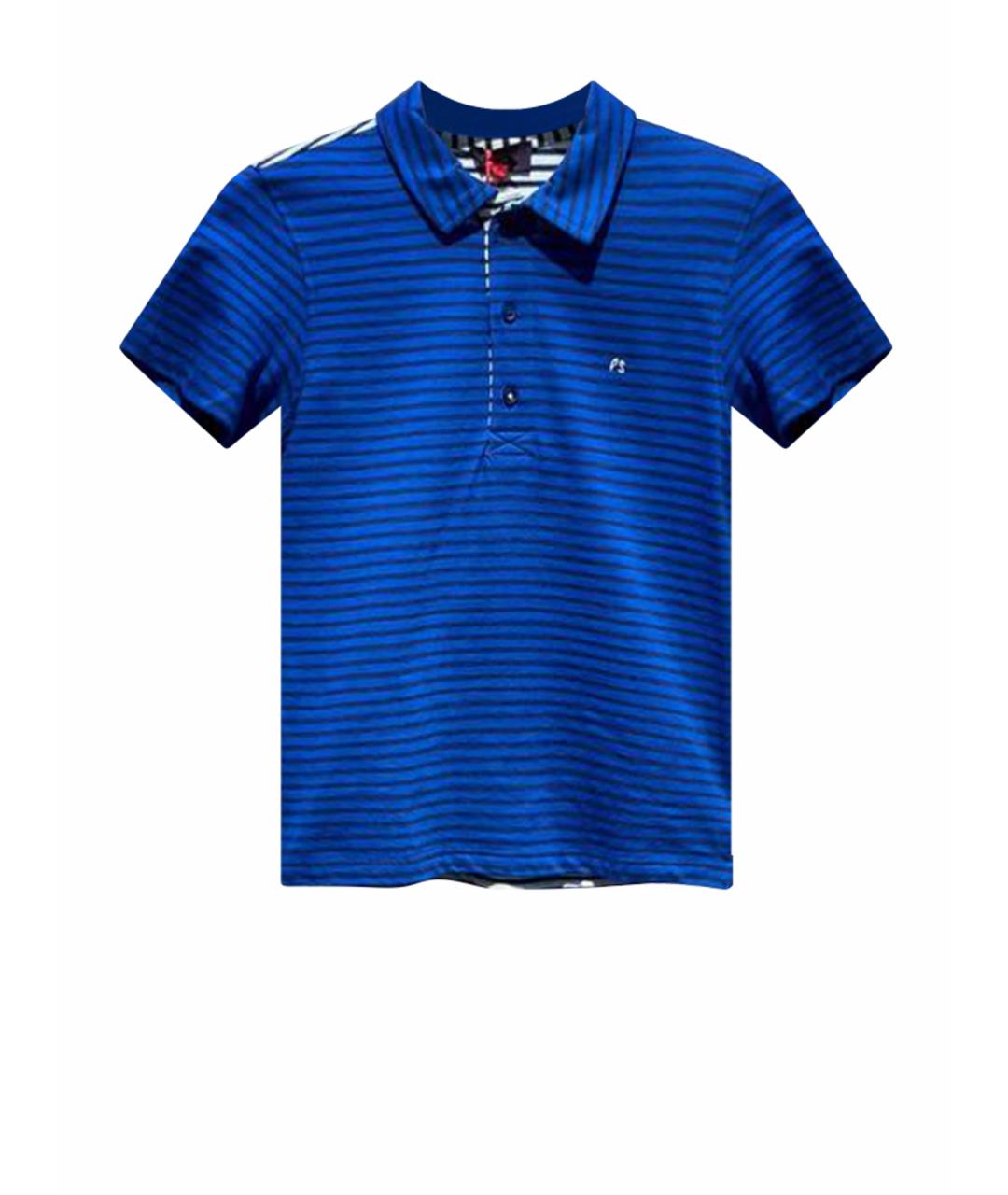PAUL SMITH Синяя хлопковая детская футболка, фото 1