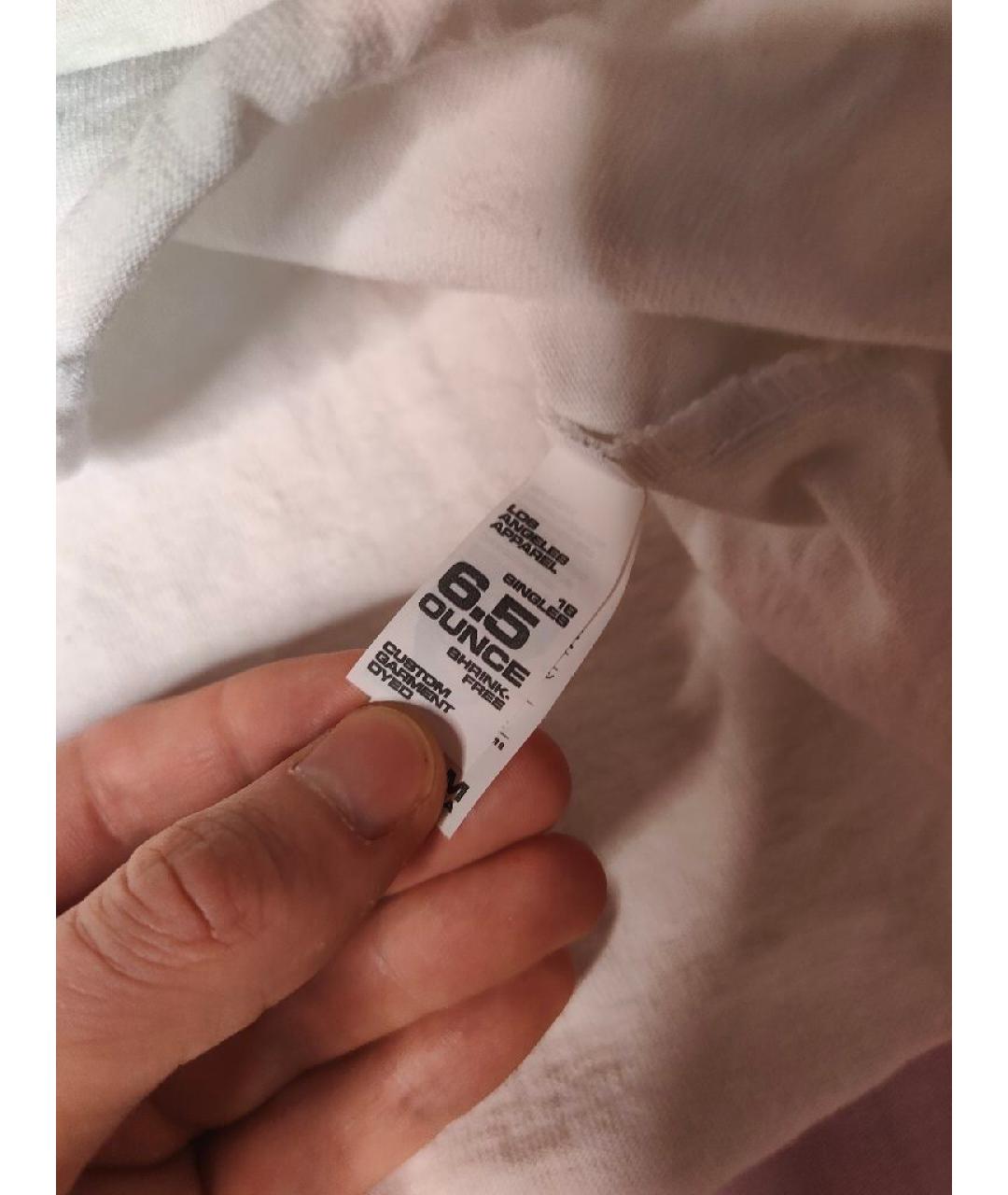 YEEZY Белая хлопковая футболка, фото 7