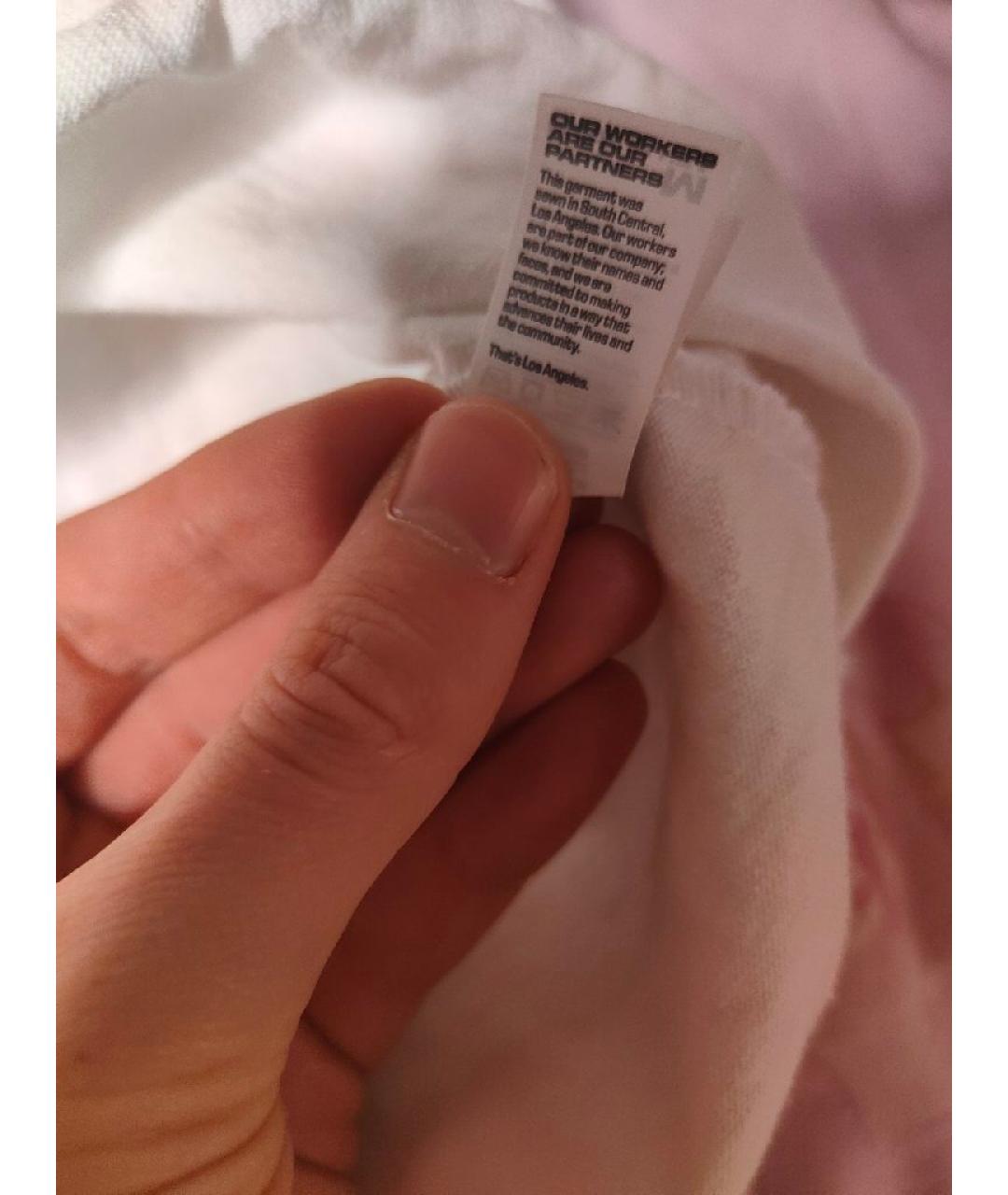 YEEZY Белая хлопковая футболка, фото 5