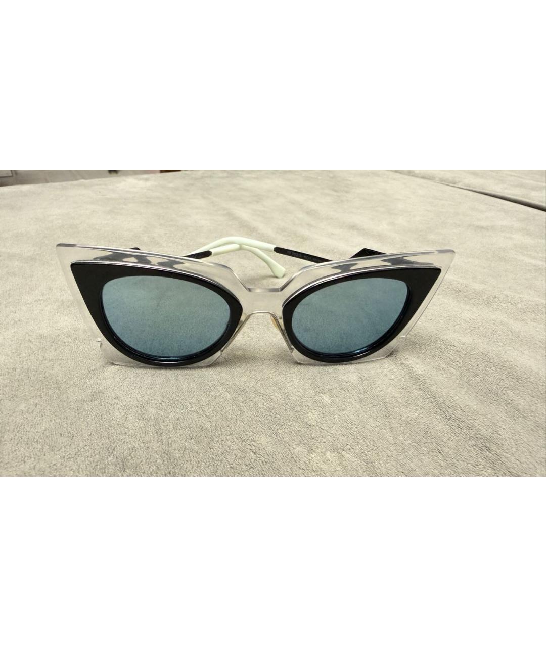 FENDI Бирюзовые пластиковые солнцезащитные очки, фото 5