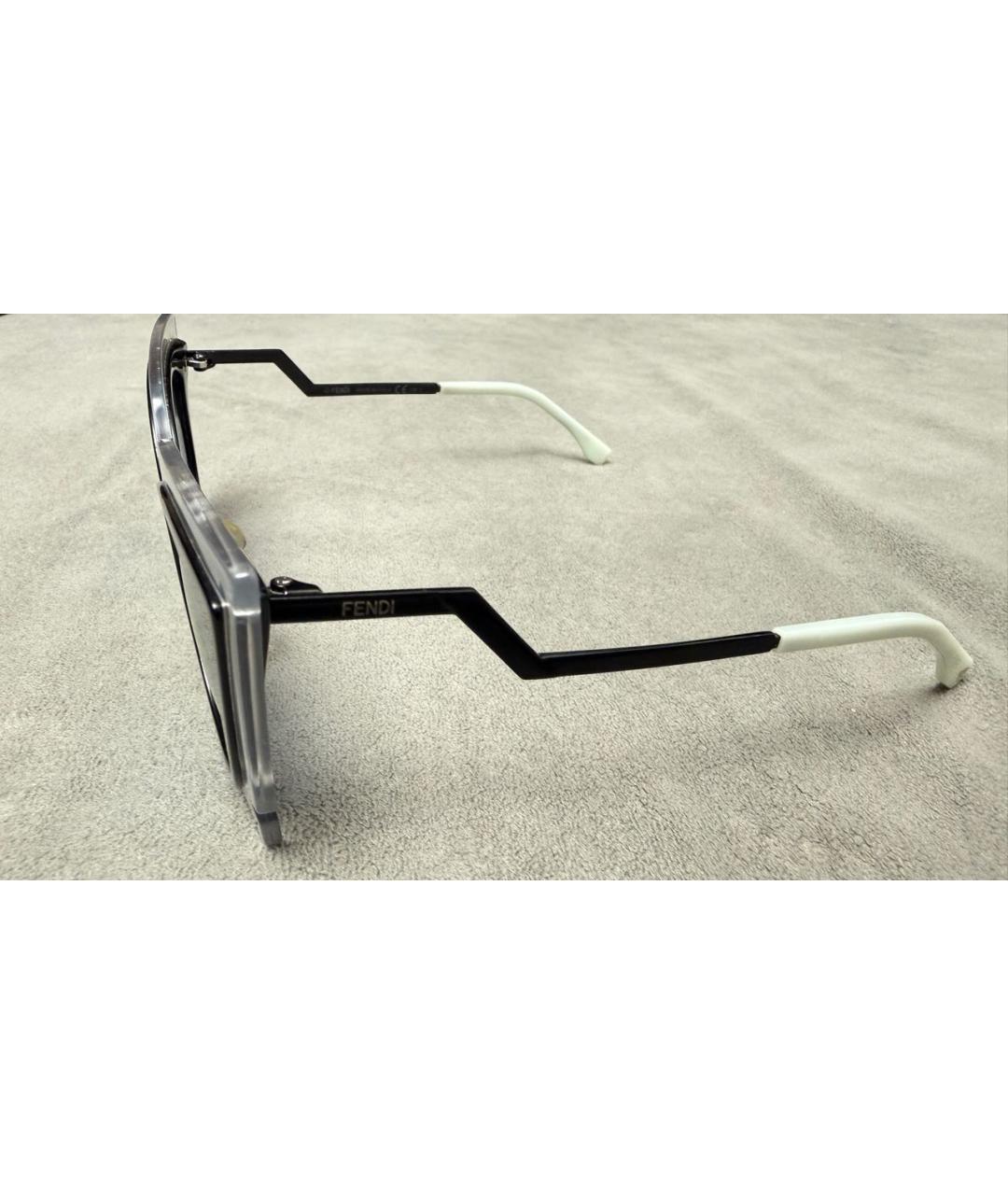 FENDI Бирюзовые пластиковые солнцезащитные очки, фото 4
