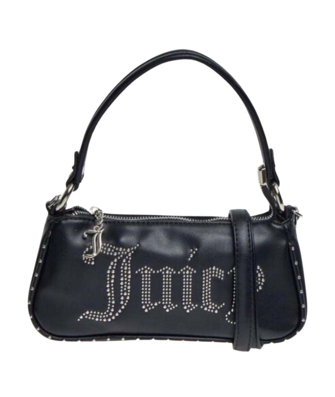 JUICY COUTURE Черная сумка через плечо из искусственной кожи, фото 1