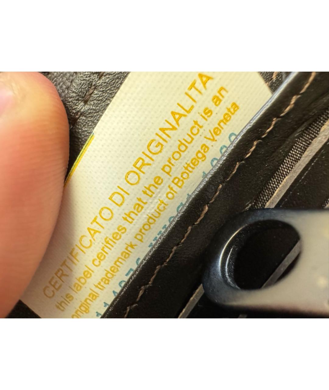 BOTTEGA VENETA Коричневый кожаный кошелек, фото 4