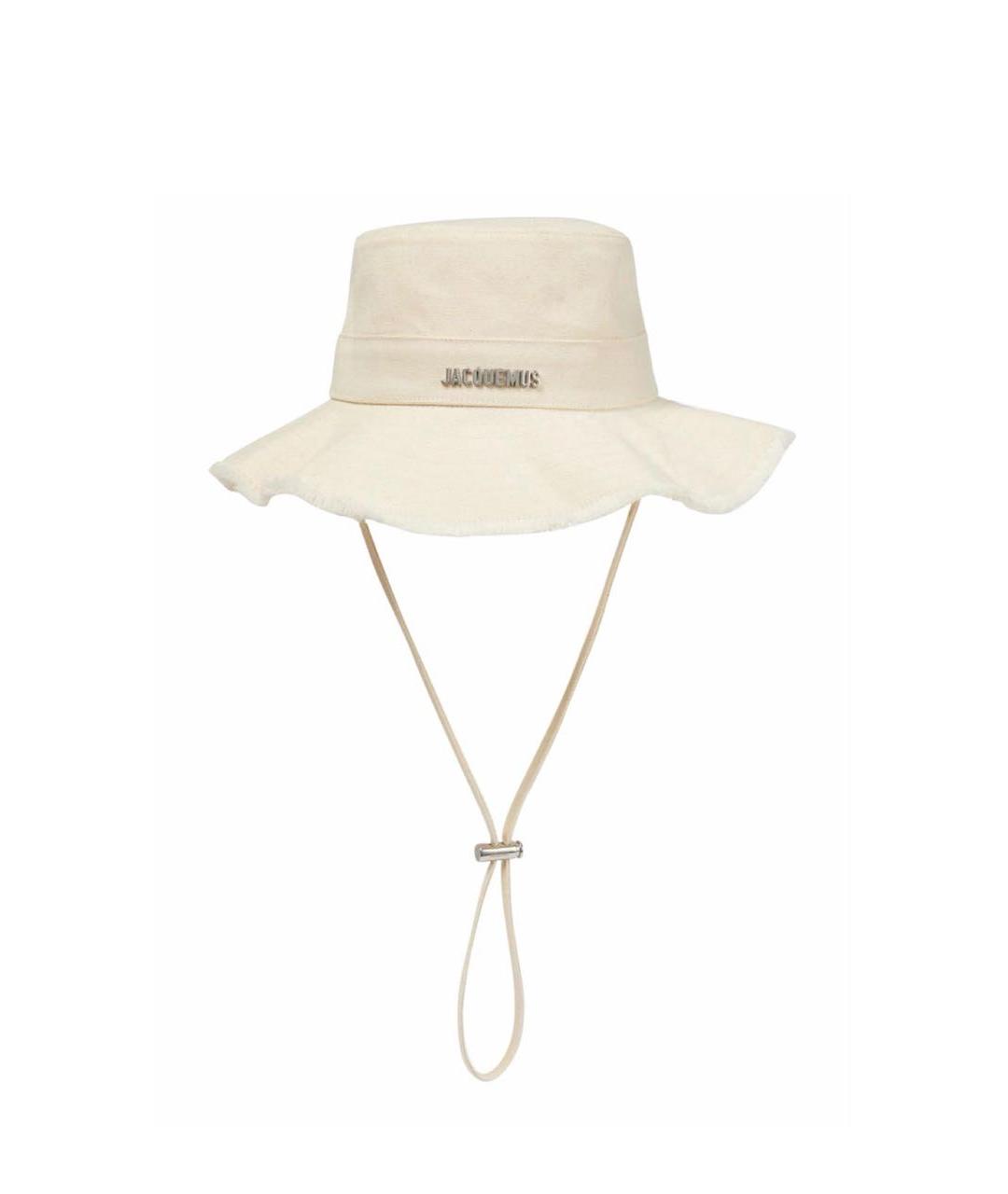 JACQUEMUS Бежевая хлопковая панама, фото 4