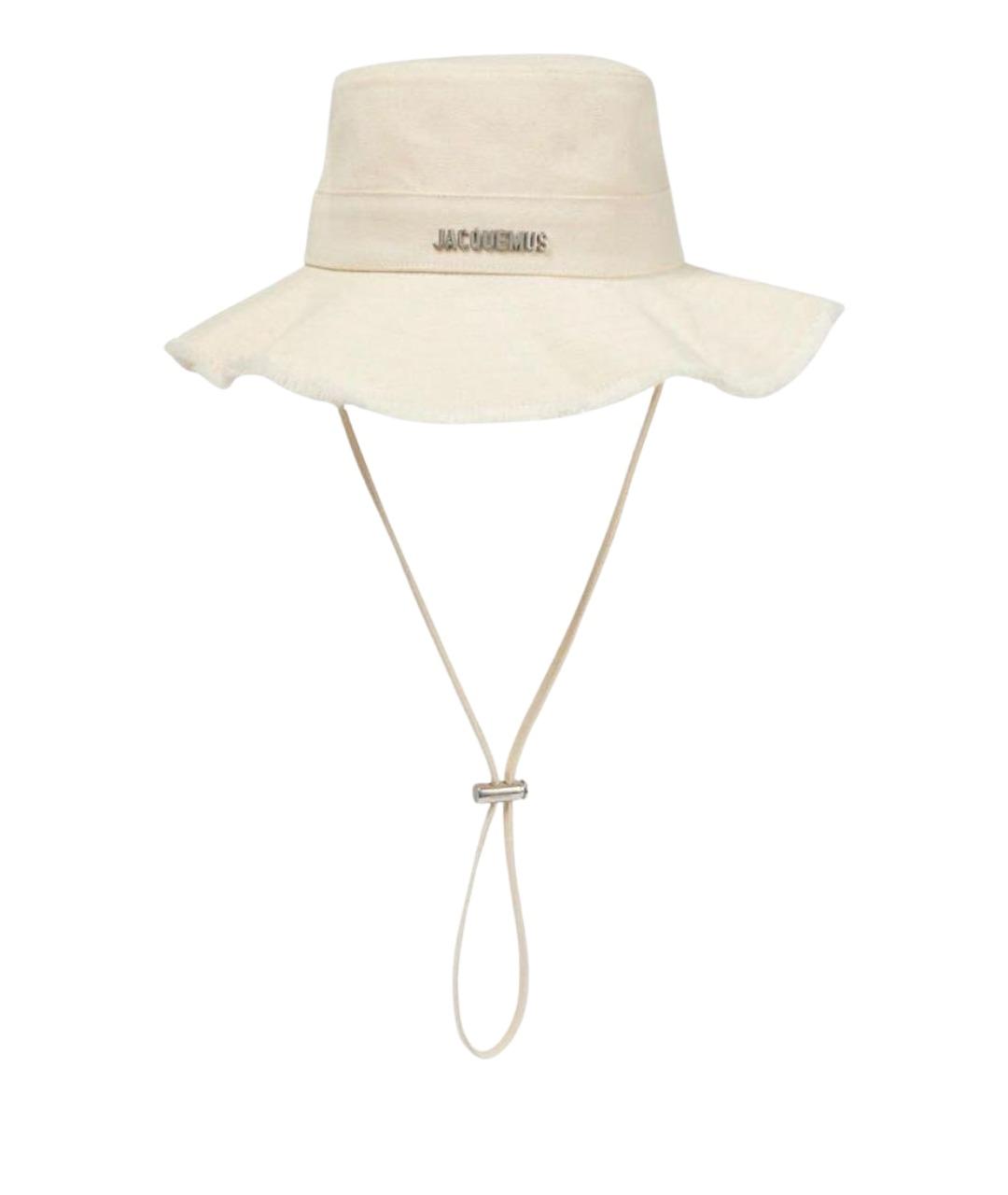 JACQUEMUS Бежевая хлопковая панама, фото 1