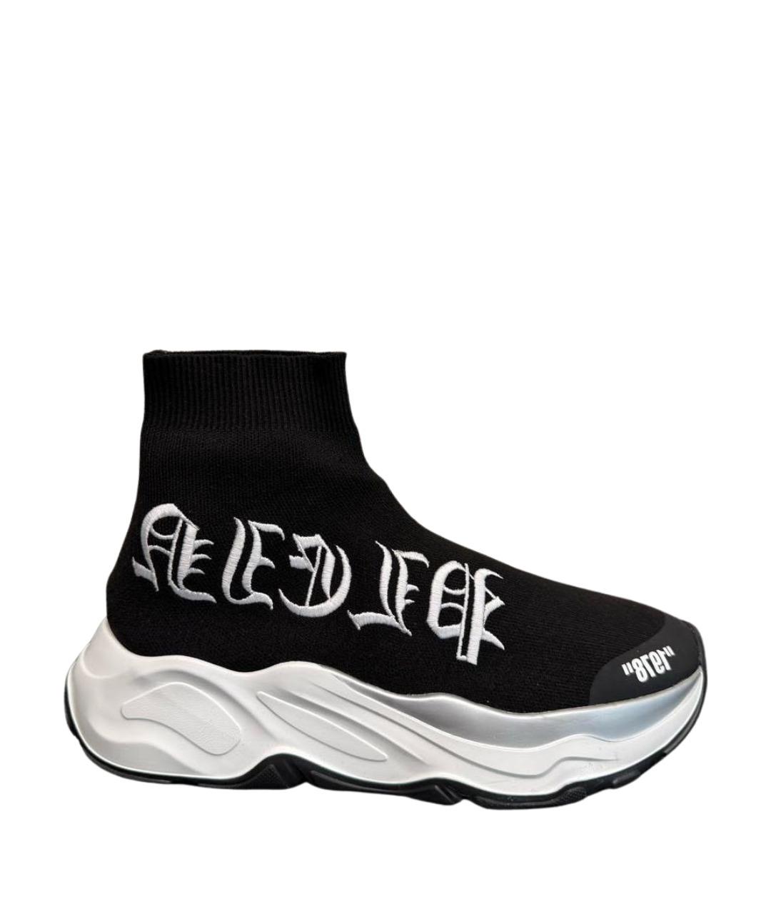 PHILIPP PLEIN Черные текстильные кроссовки, фото 1