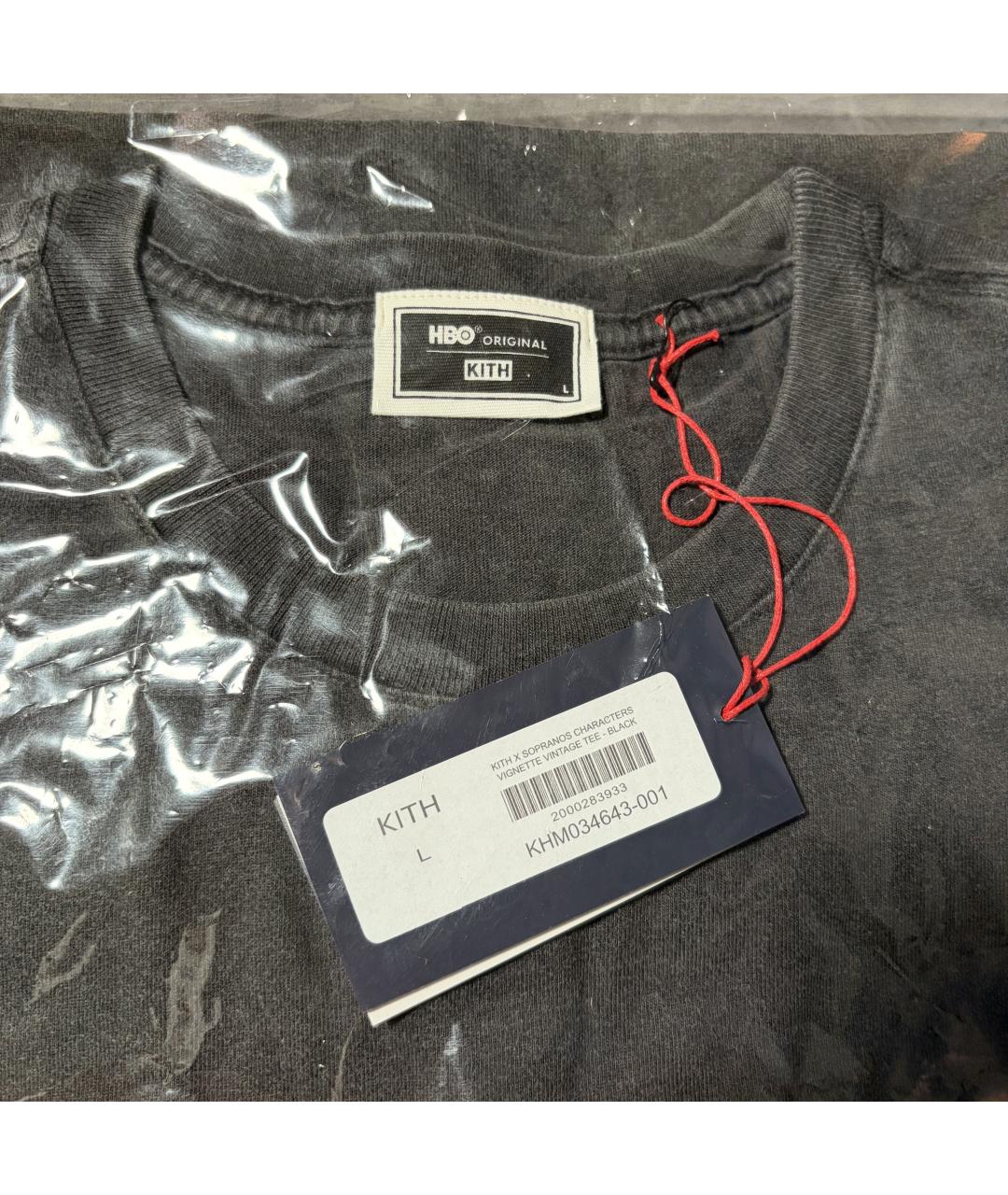 KITH Черная хлопковая футболка, фото 7