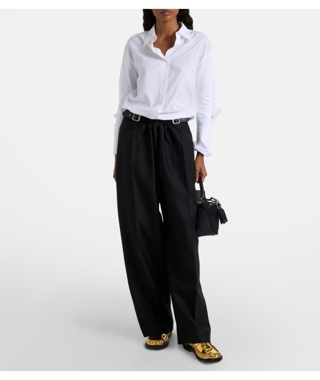 LOEWE Золотые кожаные лоферы, фото 5