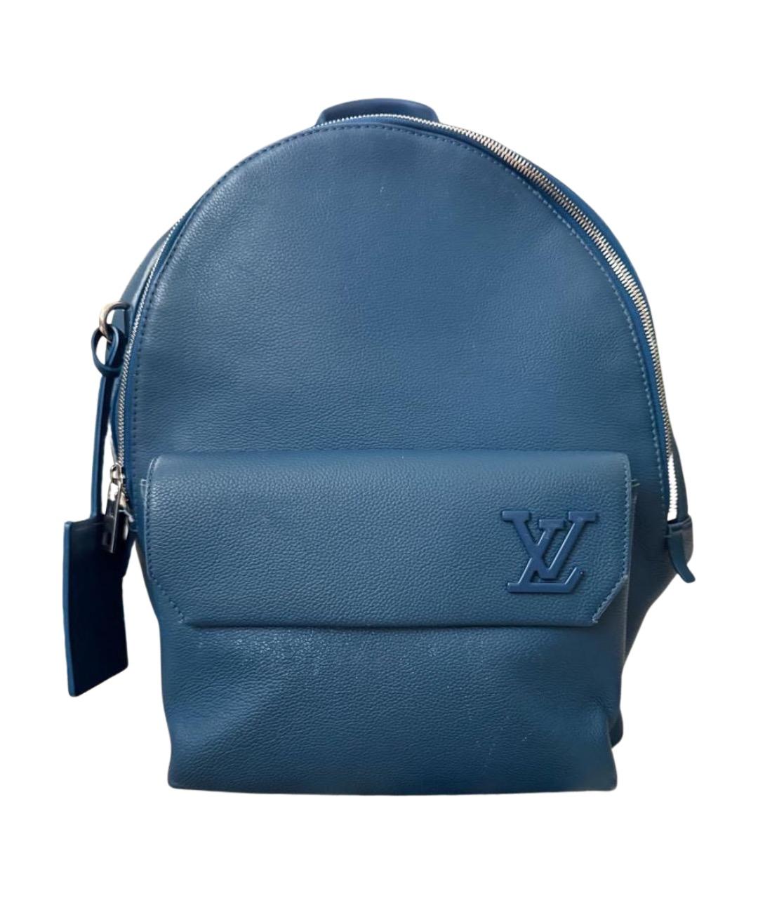 LOUIS VUITTON Синий кожаный рюкзак, фото 1