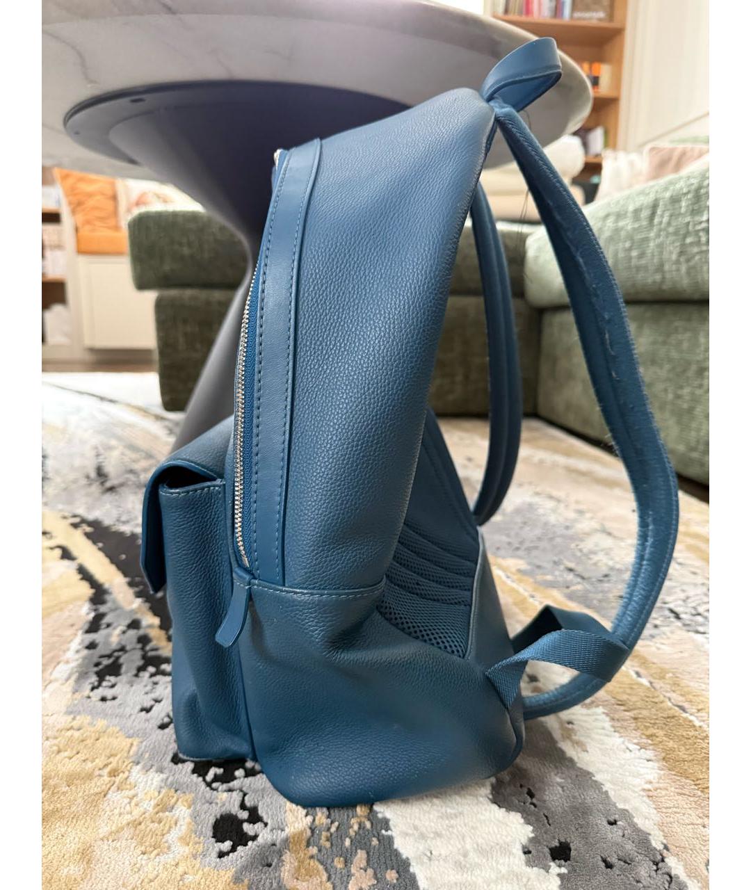 LOUIS VUITTON Синий кожаный рюкзак, фото 2