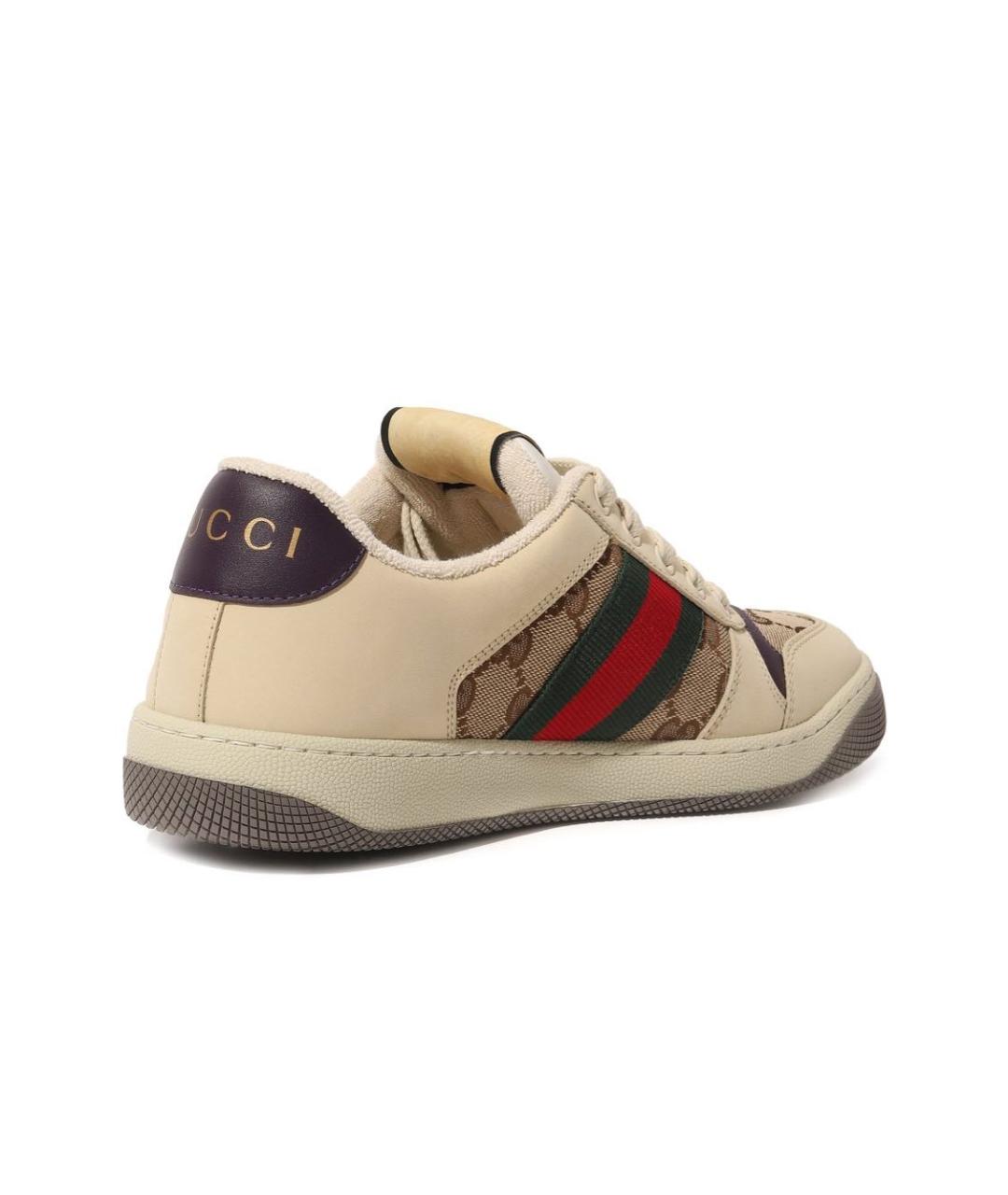GUCCI Бежевые кроссовки, фото 3