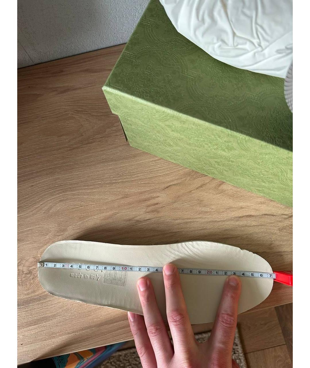 GUCCI Бежевые кроссовки, фото 5