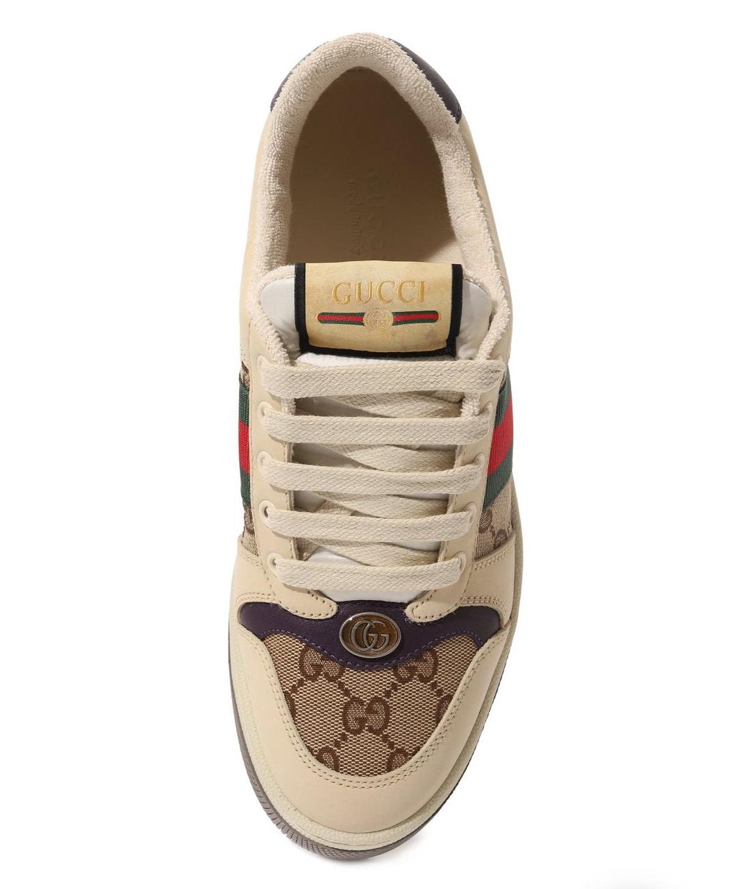 GUCCI Бежевые кроссовки, фото 2