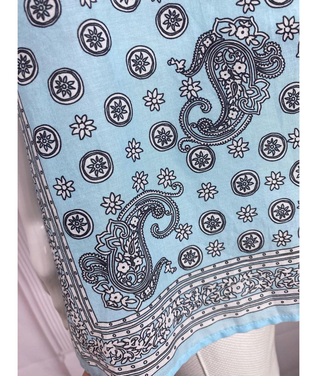 DOLCE&GABBANA Голубая хлопковая блузы, фото 8