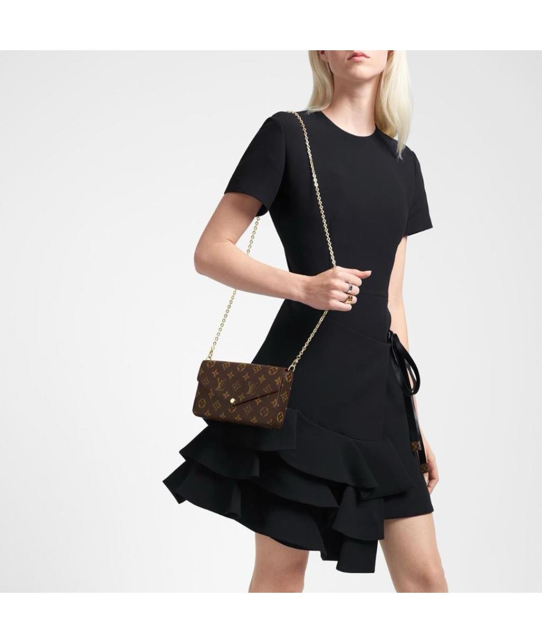 LOUIS VUITTON Коричневая сумка через плечо, фото 2