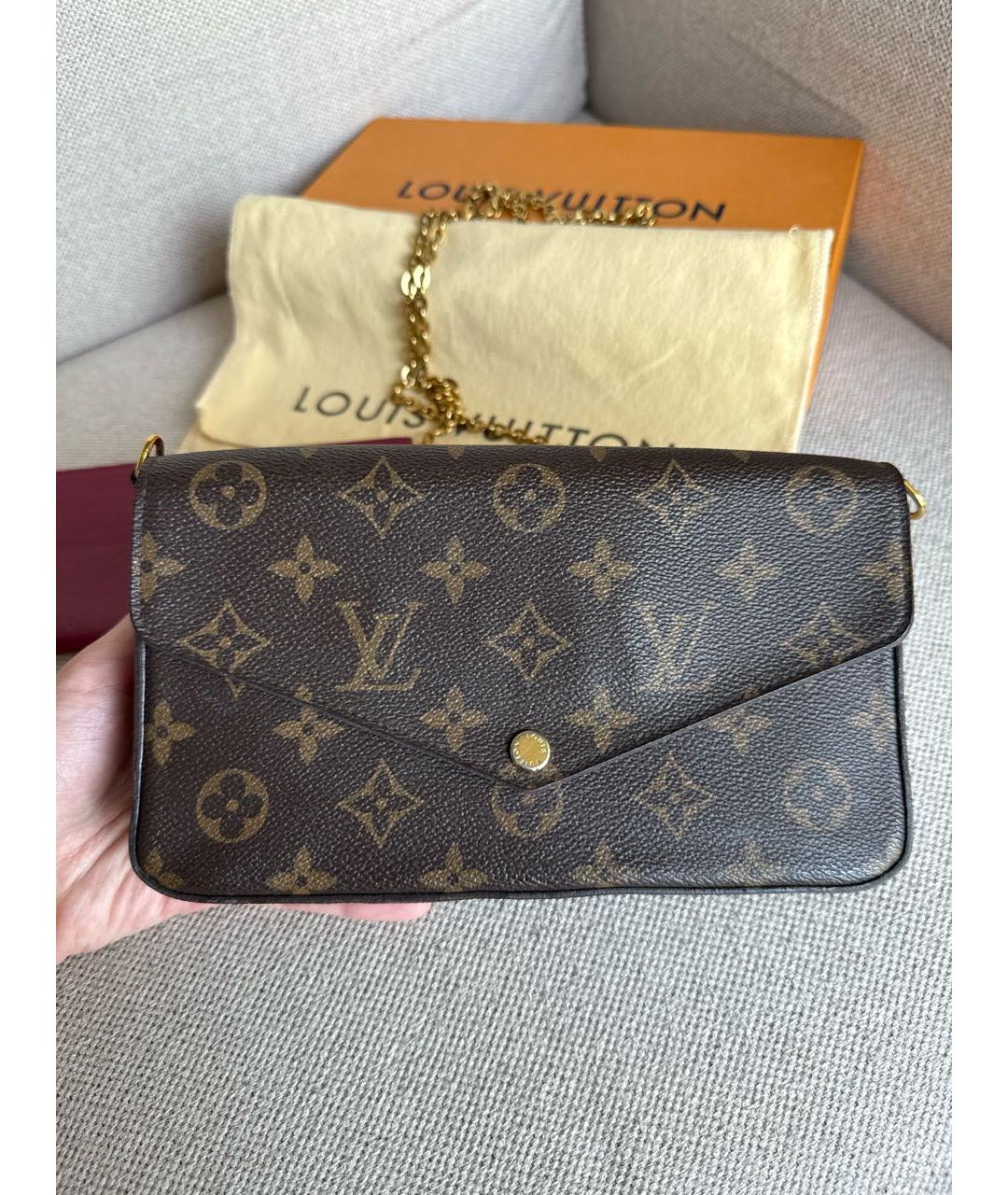 LOUIS VUITTON Коричневая сумка через плечо, фото 4