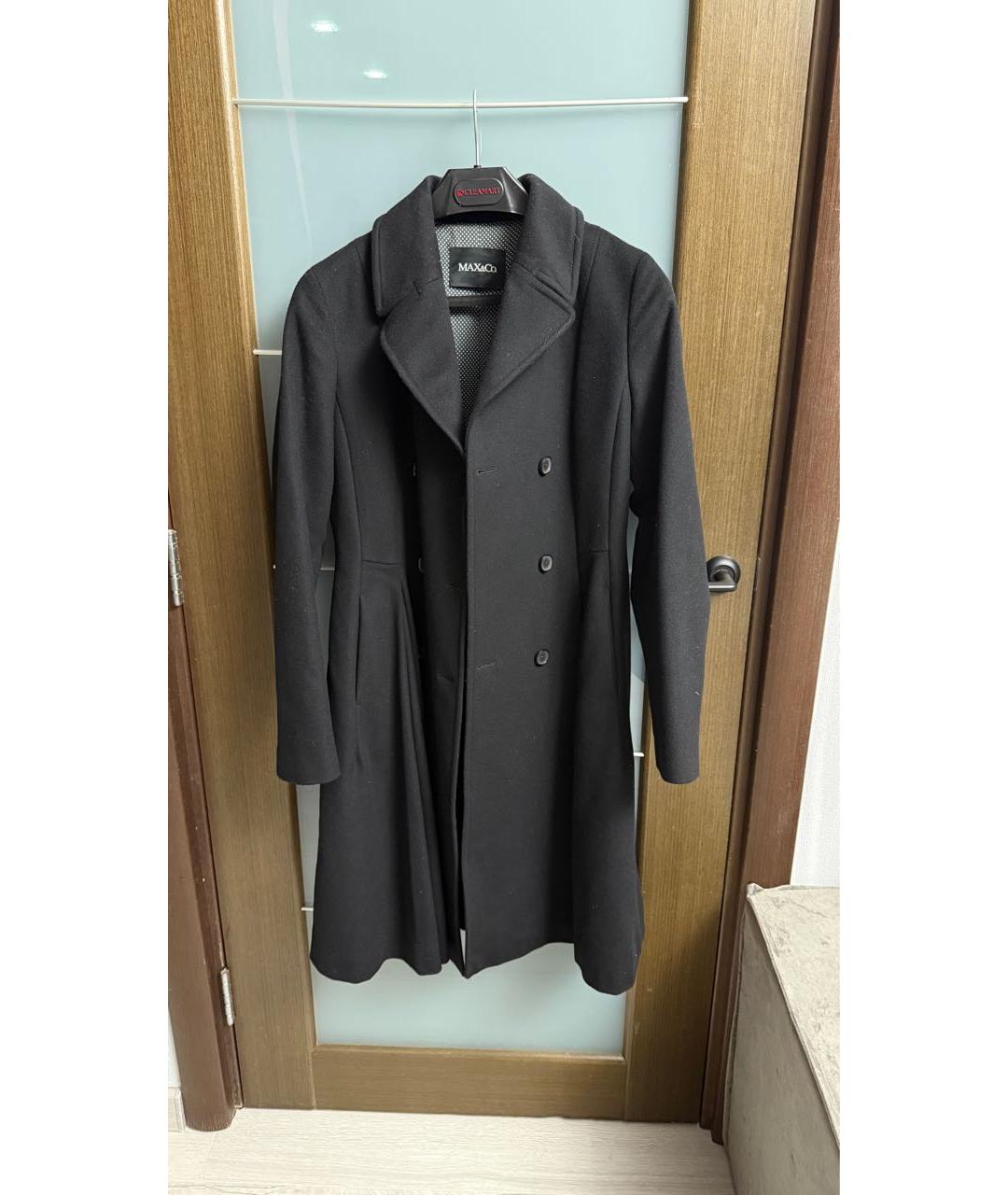 MAX&CO Черное вискозное пальто, фото 5