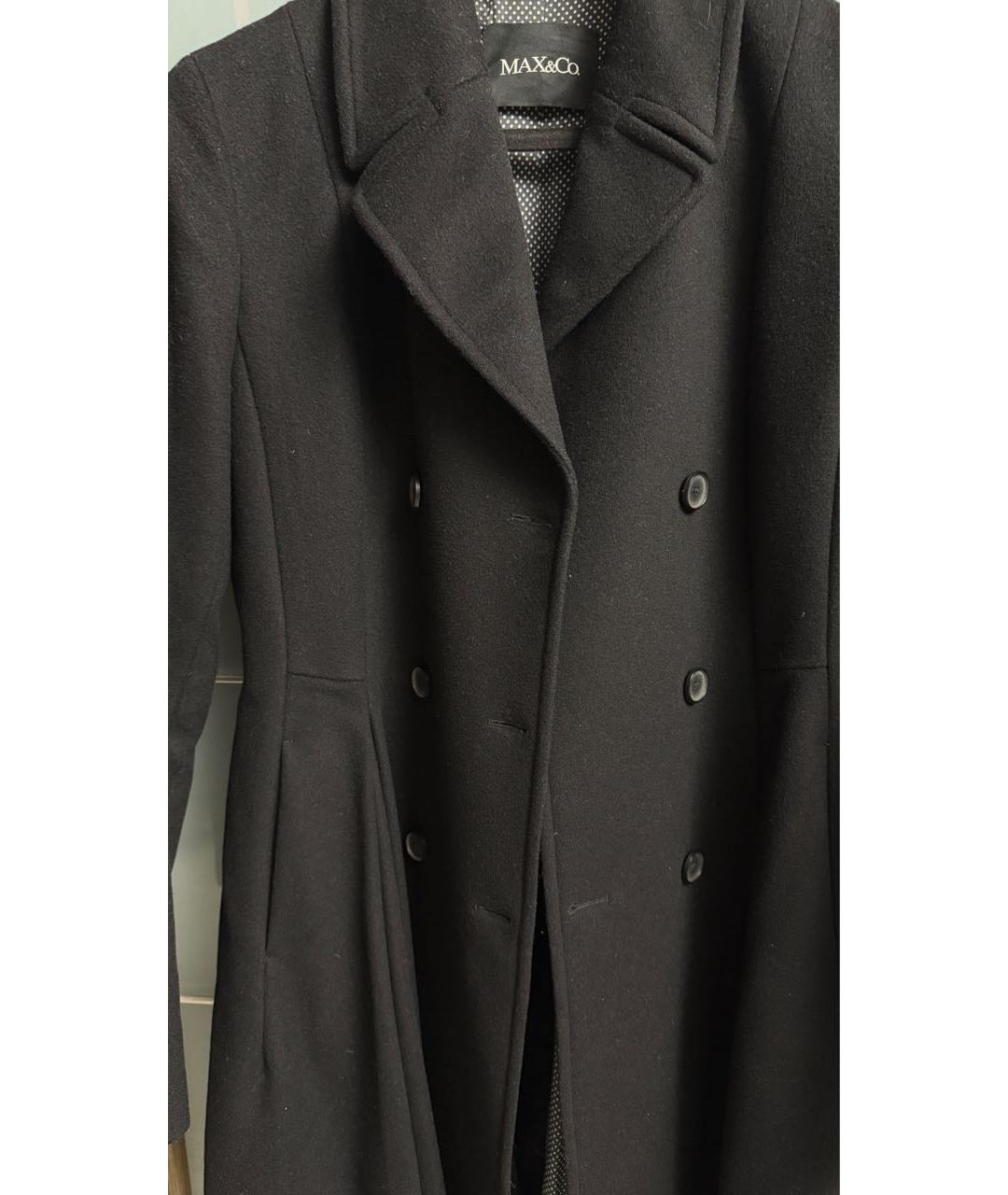 MAX&CO Черное вискозное пальто, фото 4