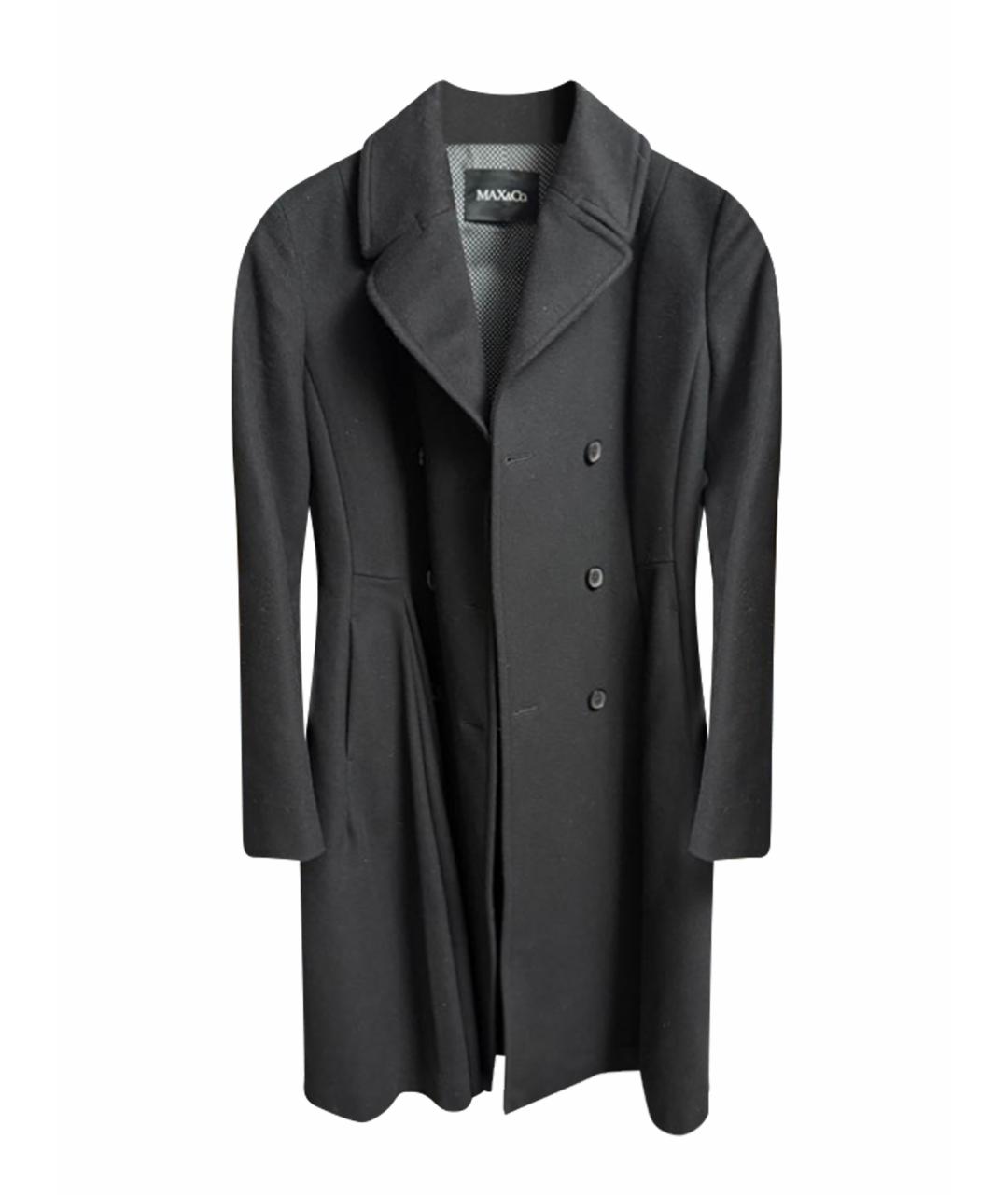 MAX&CO Черное вискозное пальто, фото 1