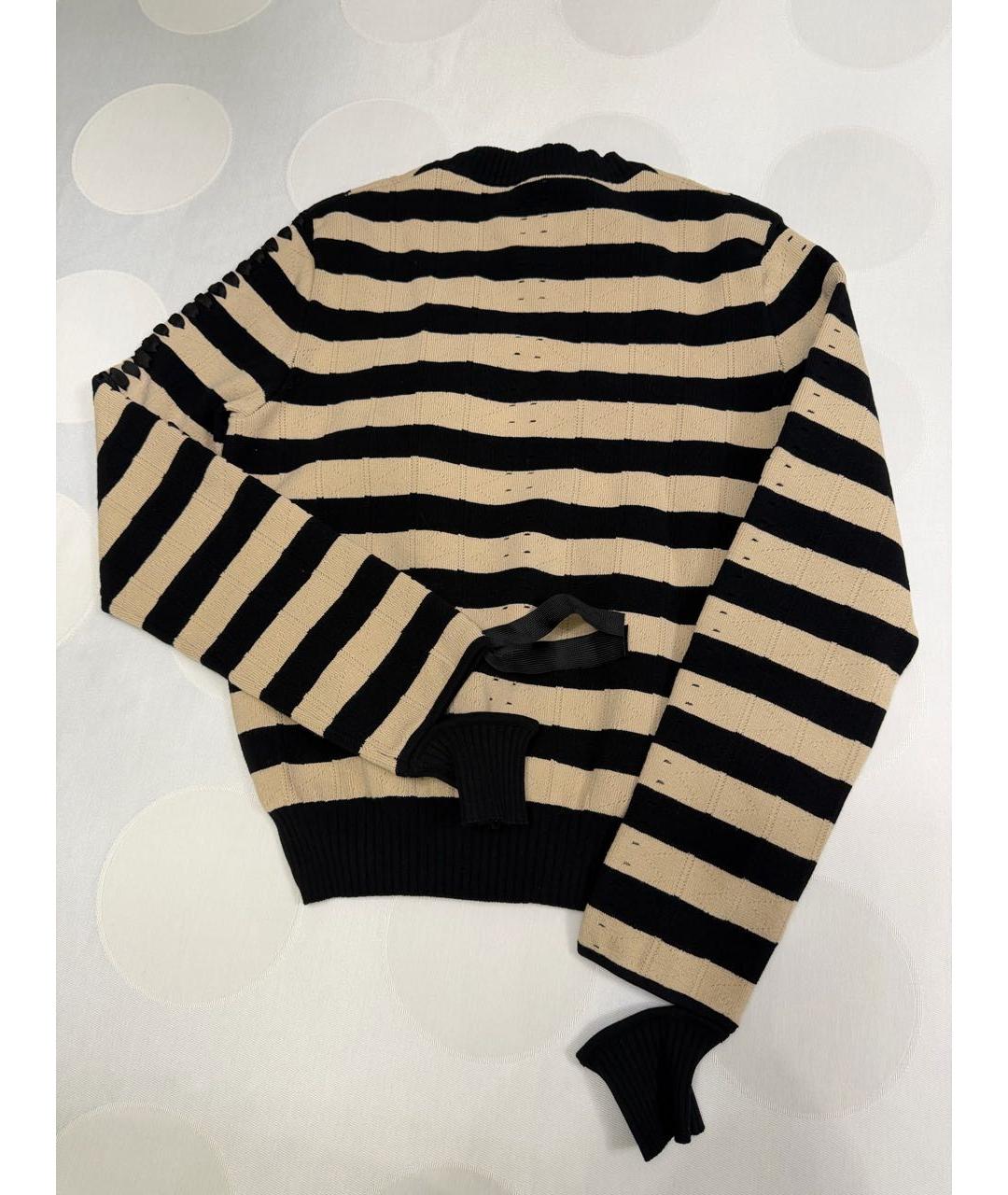 FENDI Бежевый вискозный джемпер / свитер, фото 2