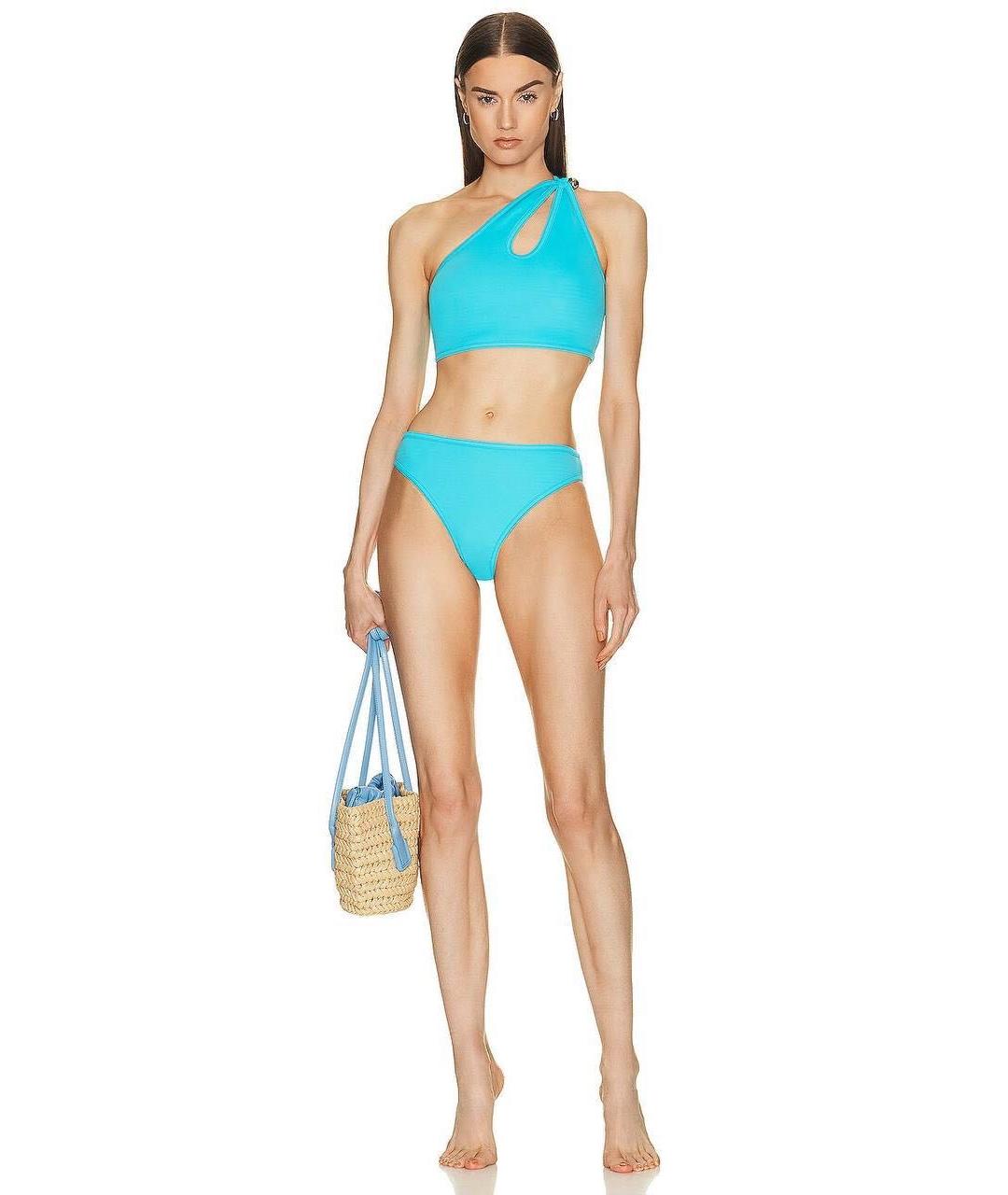 BOTTEGA VENETA Бирюзовый купальник, фото 2