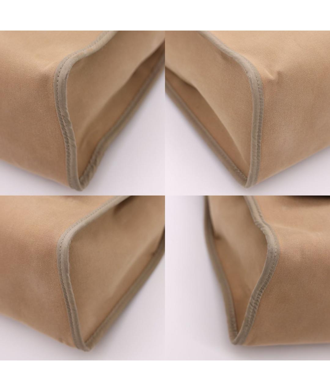 HERMES Бежевая тканевая сумка через плечо, фото 6