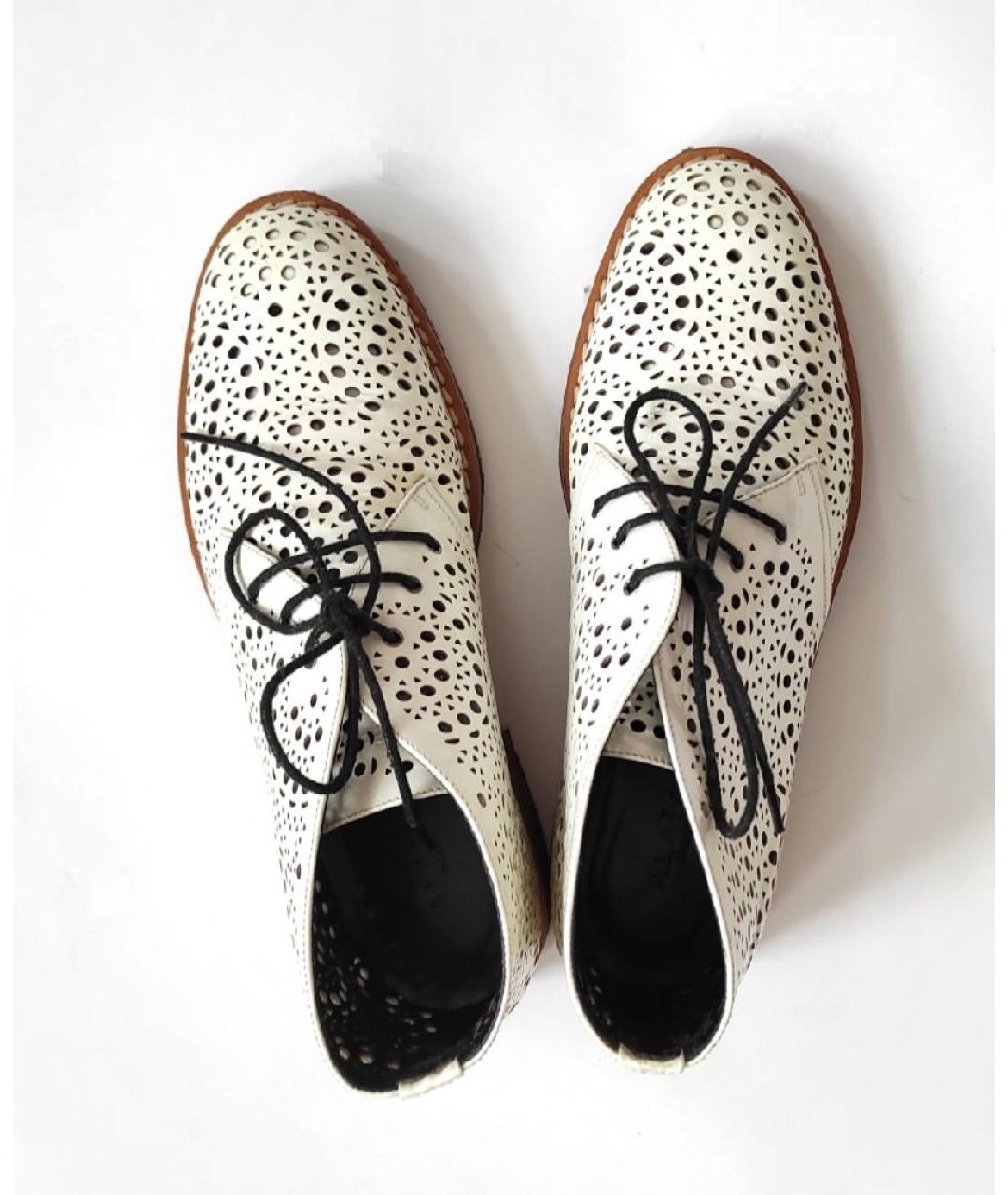 ALAIA Белые кожаные ботинки, фото 8