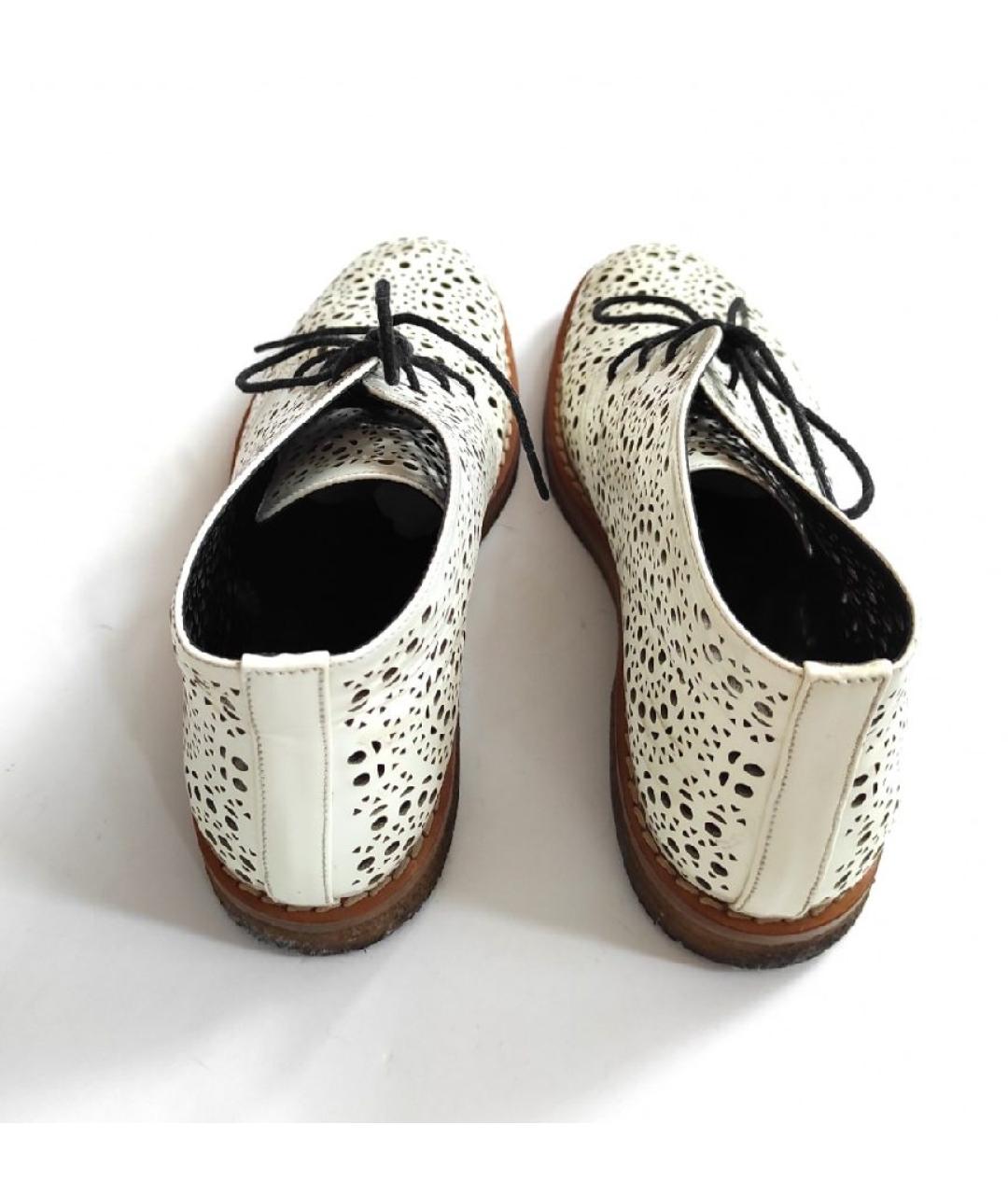 ALAIA Белые кожаные ботинки, фото 9