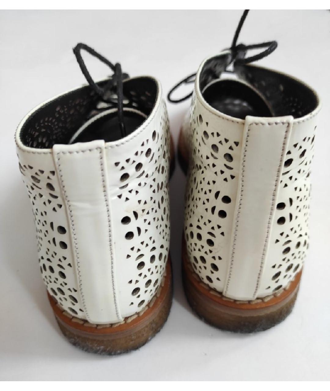 ALAIA Белые кожаные ботинки, фото 6