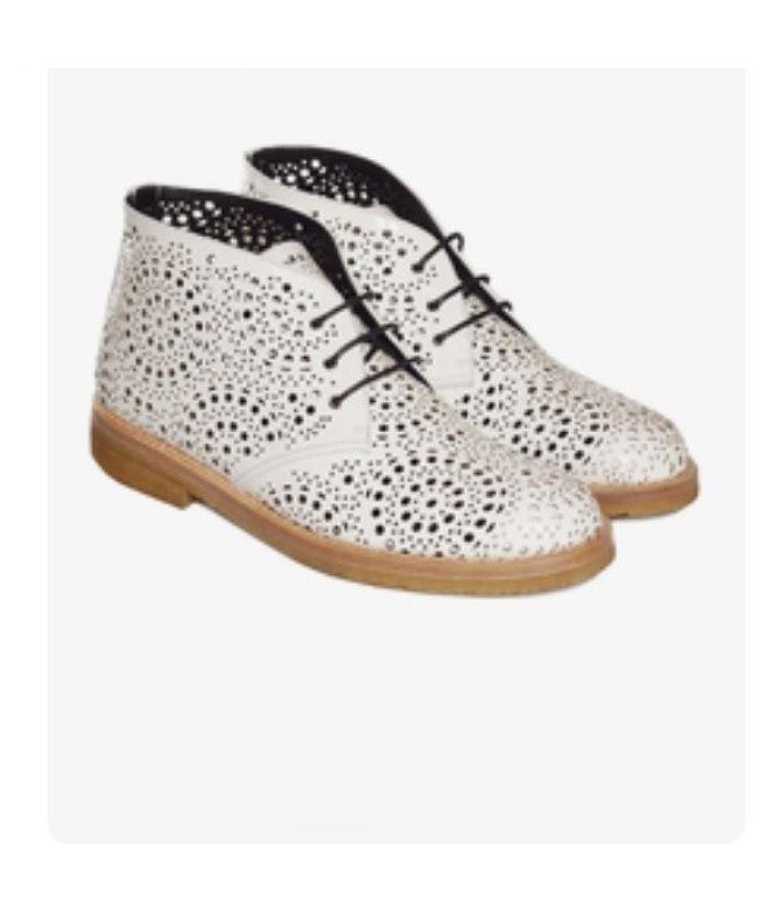 ALAIA Белые кожаные ботинки, фото 7