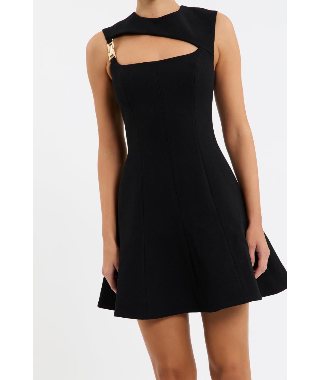 REBECCA VALLANCE Черное полиэстеровое коктейльное платье, фото 5