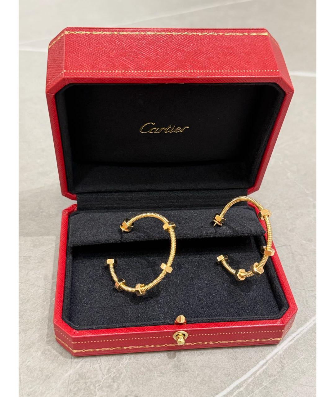 CARTIER Золотые серьги из розового золота, фото 2