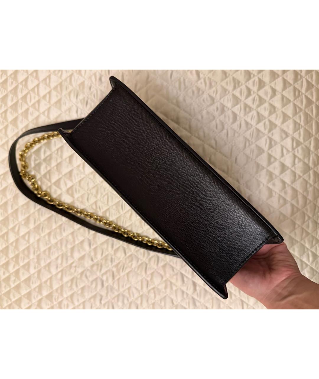 FURLA Черная кожаная сумка через плечо, фото 5