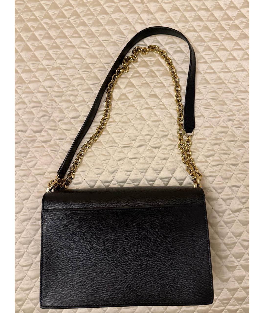 FURLA Черная кожаная сумка через плечо, фото 3