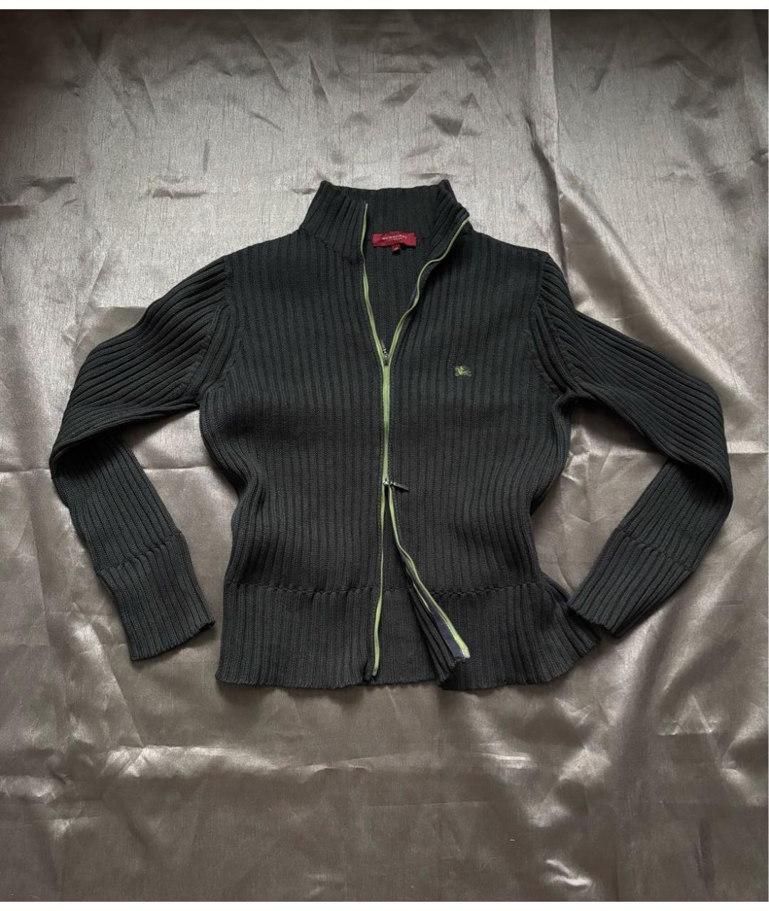 BURBERRY Коричневый хлопковый джемпер / свитер, фото 9