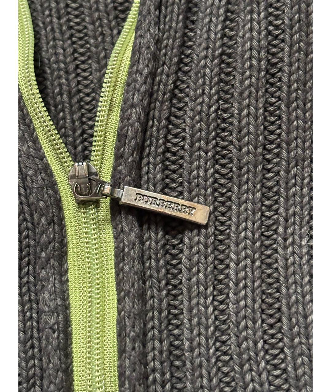 BURBERRY Коричневый хлопковый джемпер / свитер, фото 7