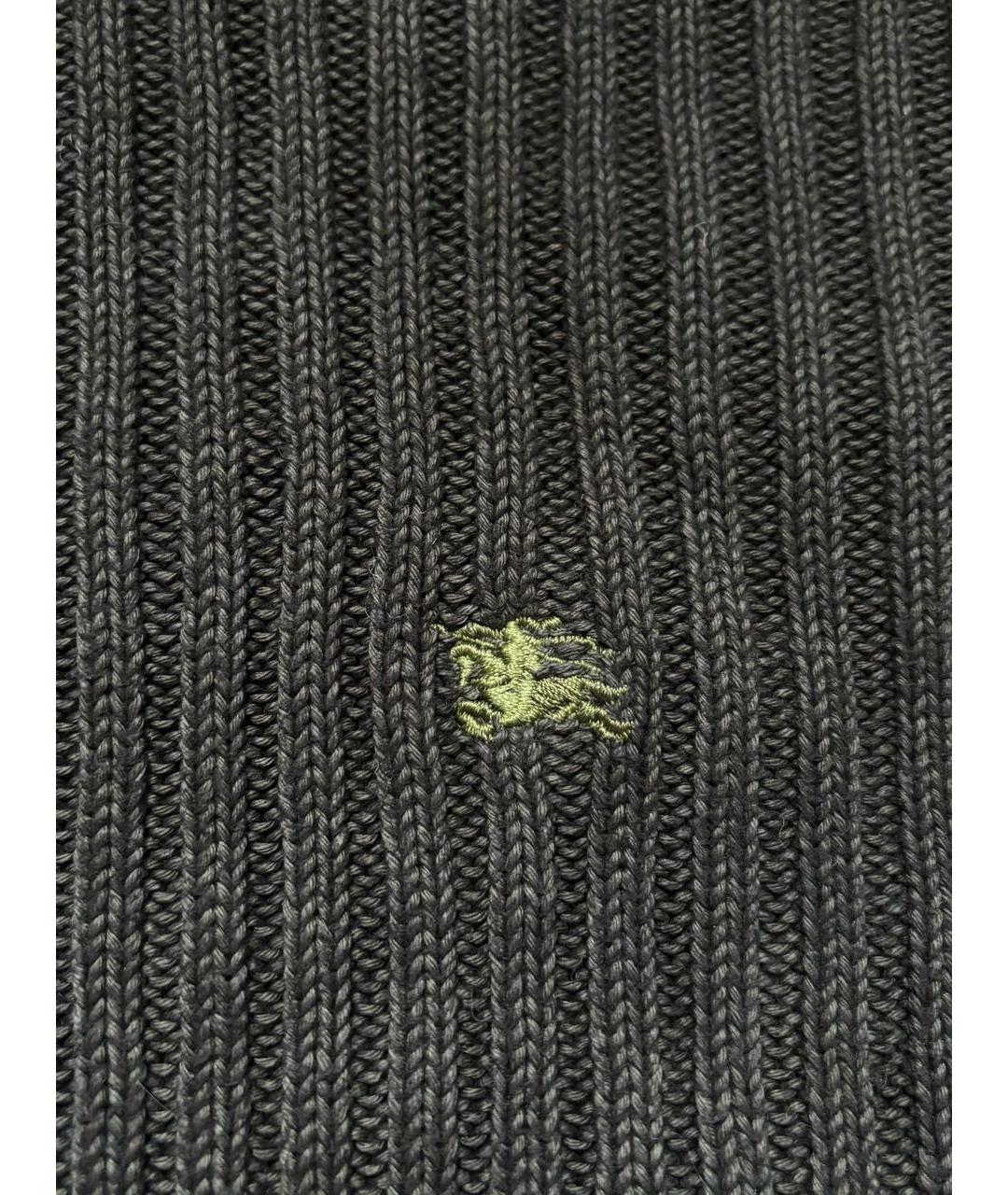 BURBERRY Коричневый хлопковый джемпер / свитер, фото 8